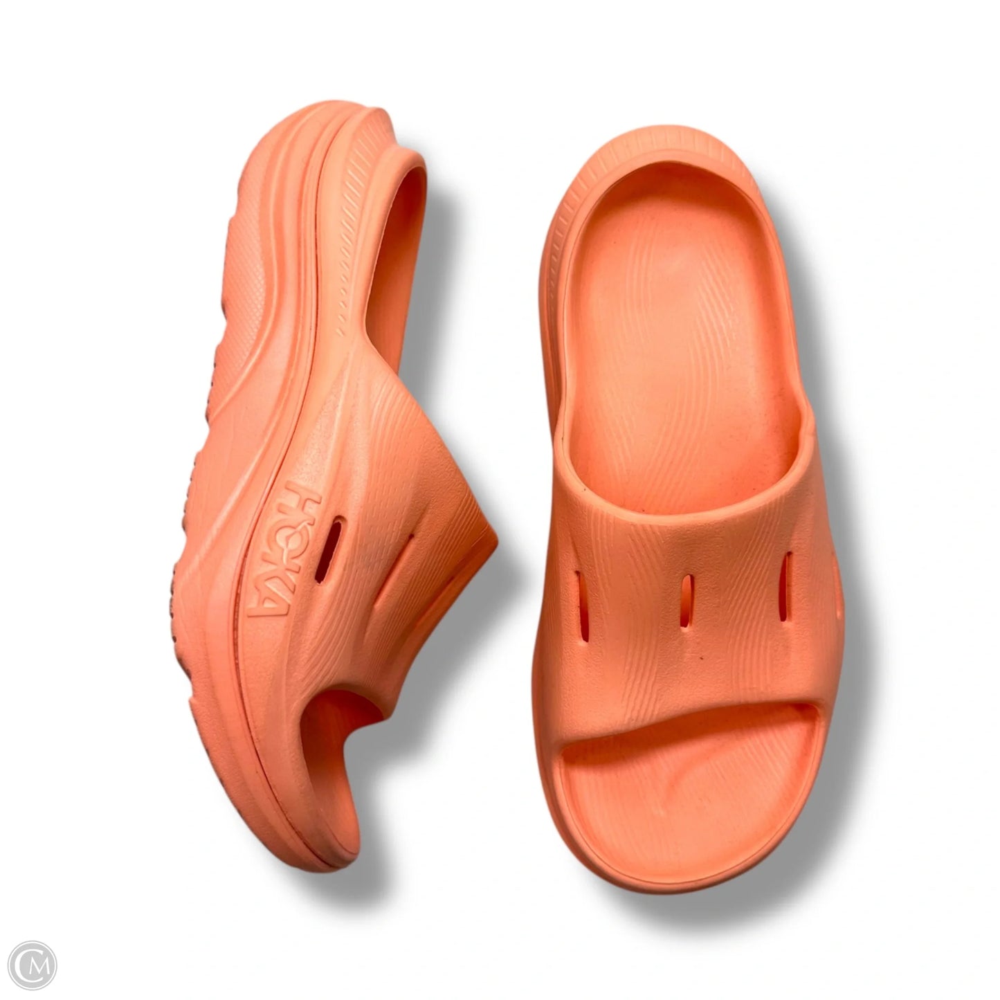 Sandals Flats By Hoka In Peach, Size: 7