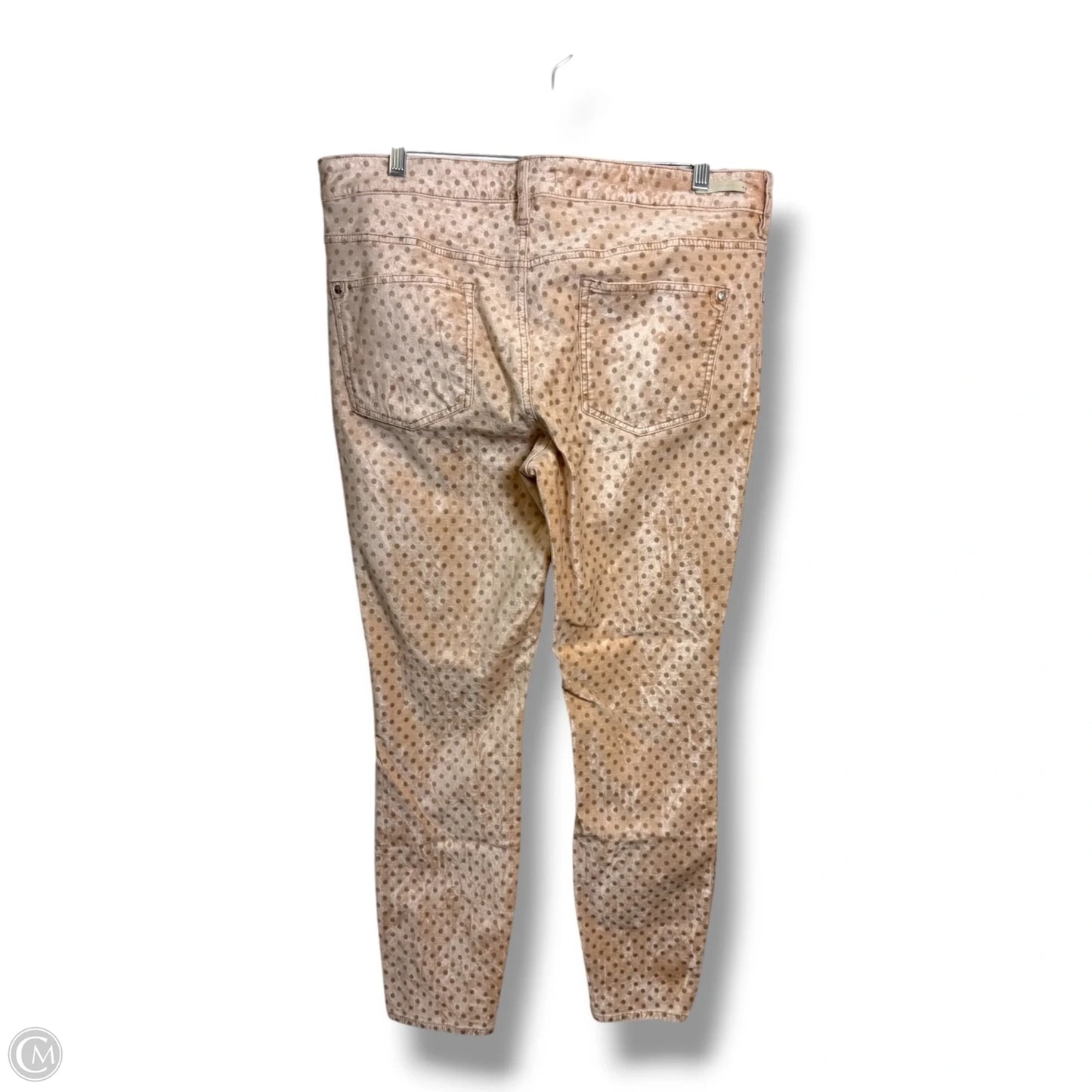 High rise skinny Pants By Pilcro In Polkadot Pattern, Size: 14