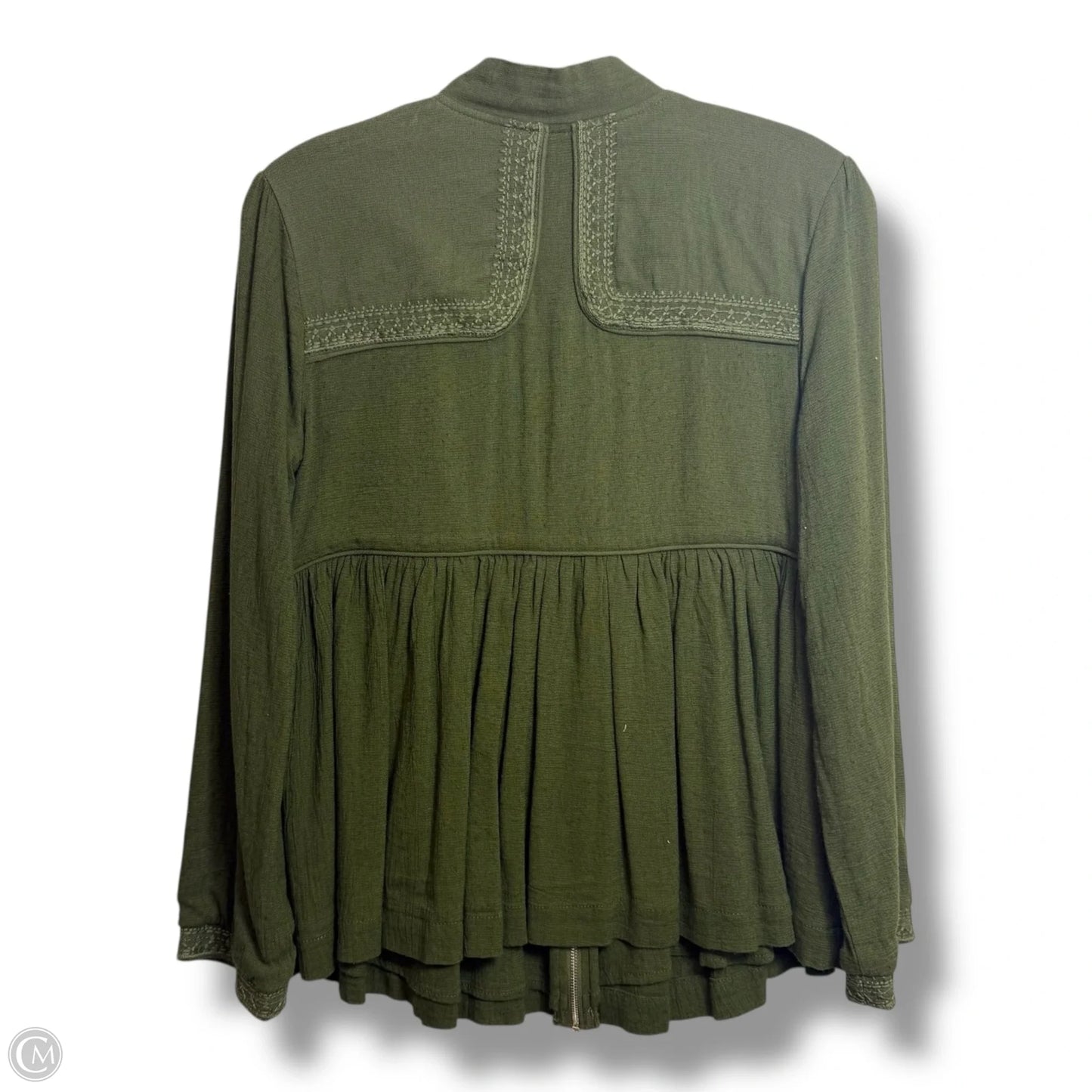 Top Long Sleeve By Clothes Mentor In Green, Size: S
