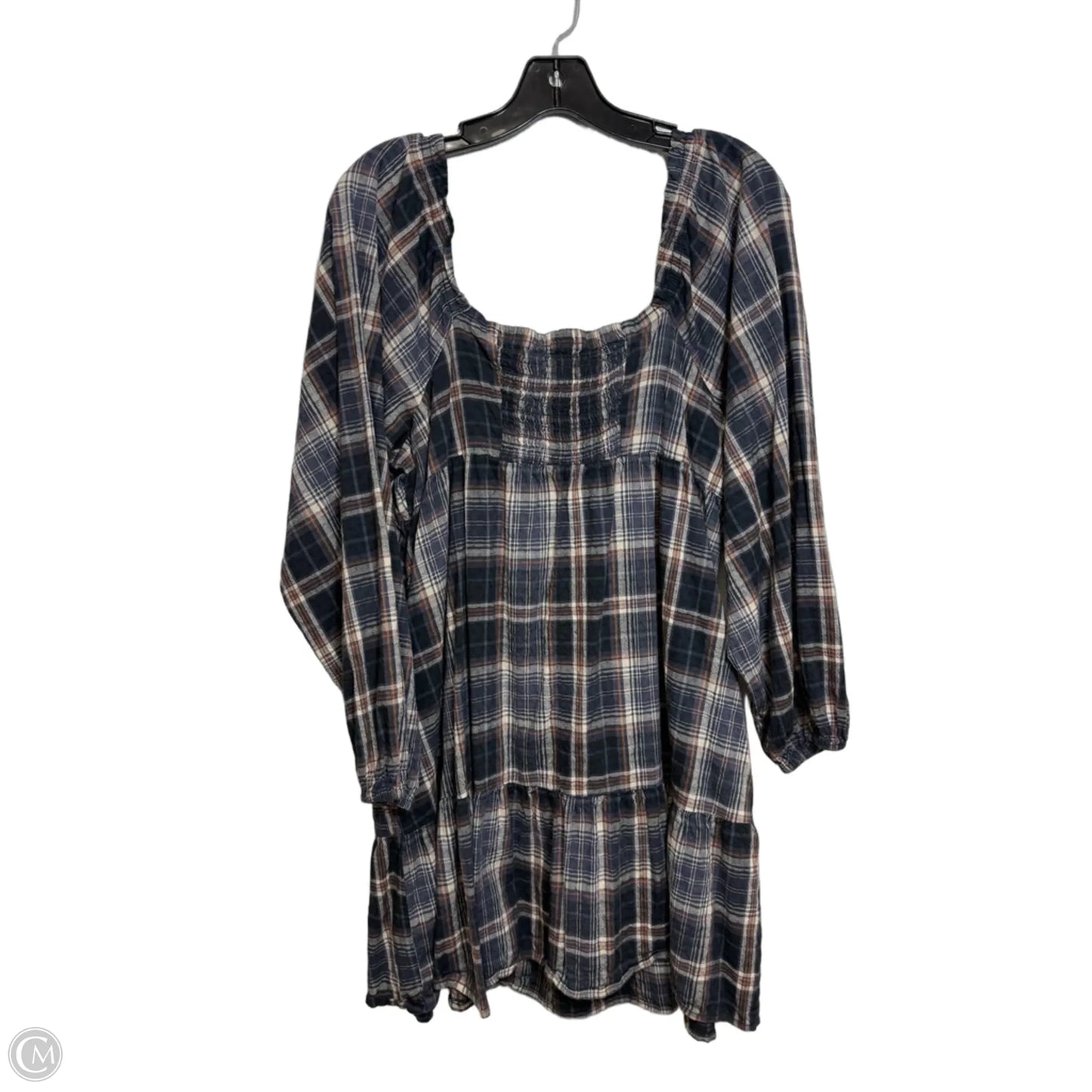 Dress Casual Short By Universal Thread In Plaid Pattern, Size: L