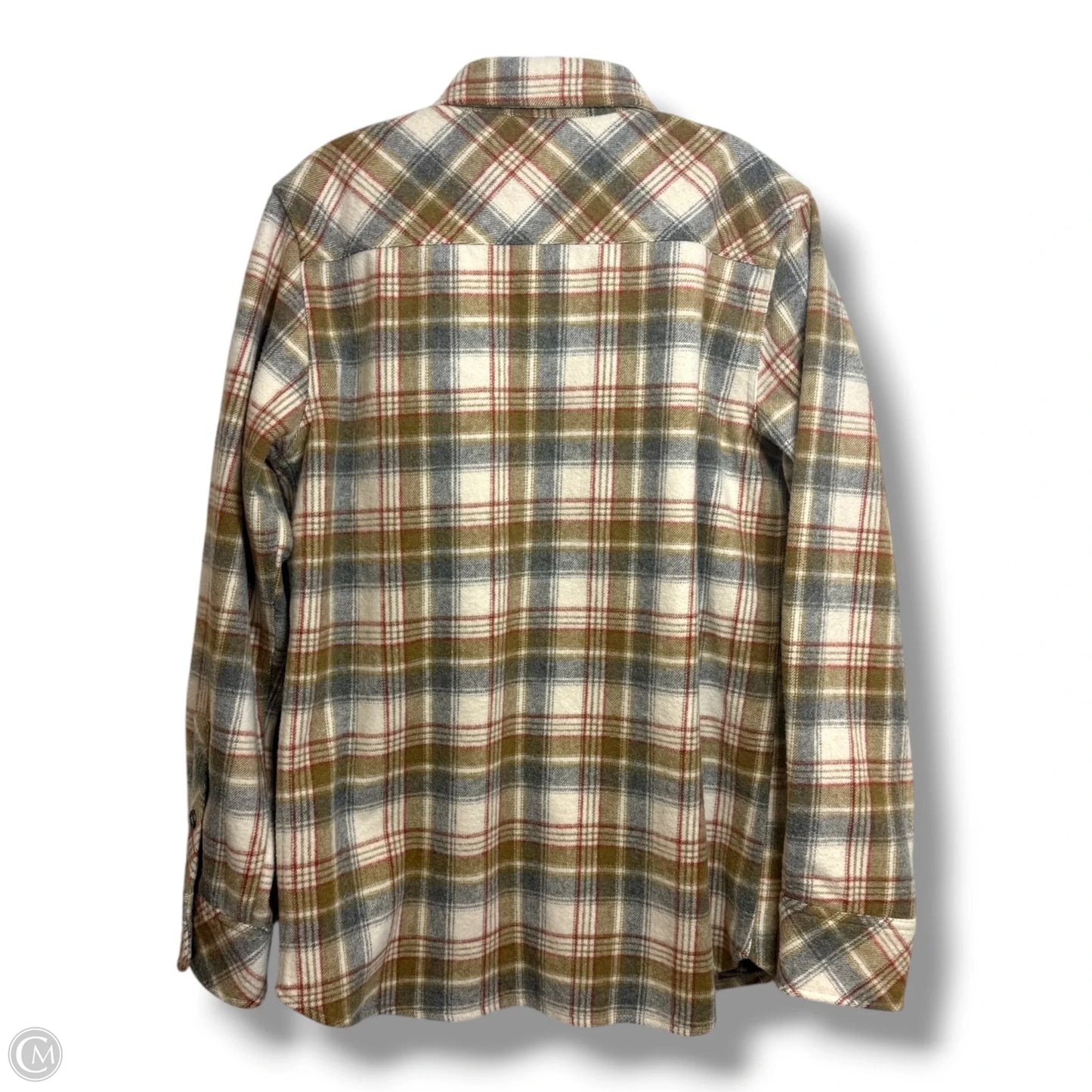 Jacket Shirt By Clothes Mentor In Plaid Pattern, Size: M