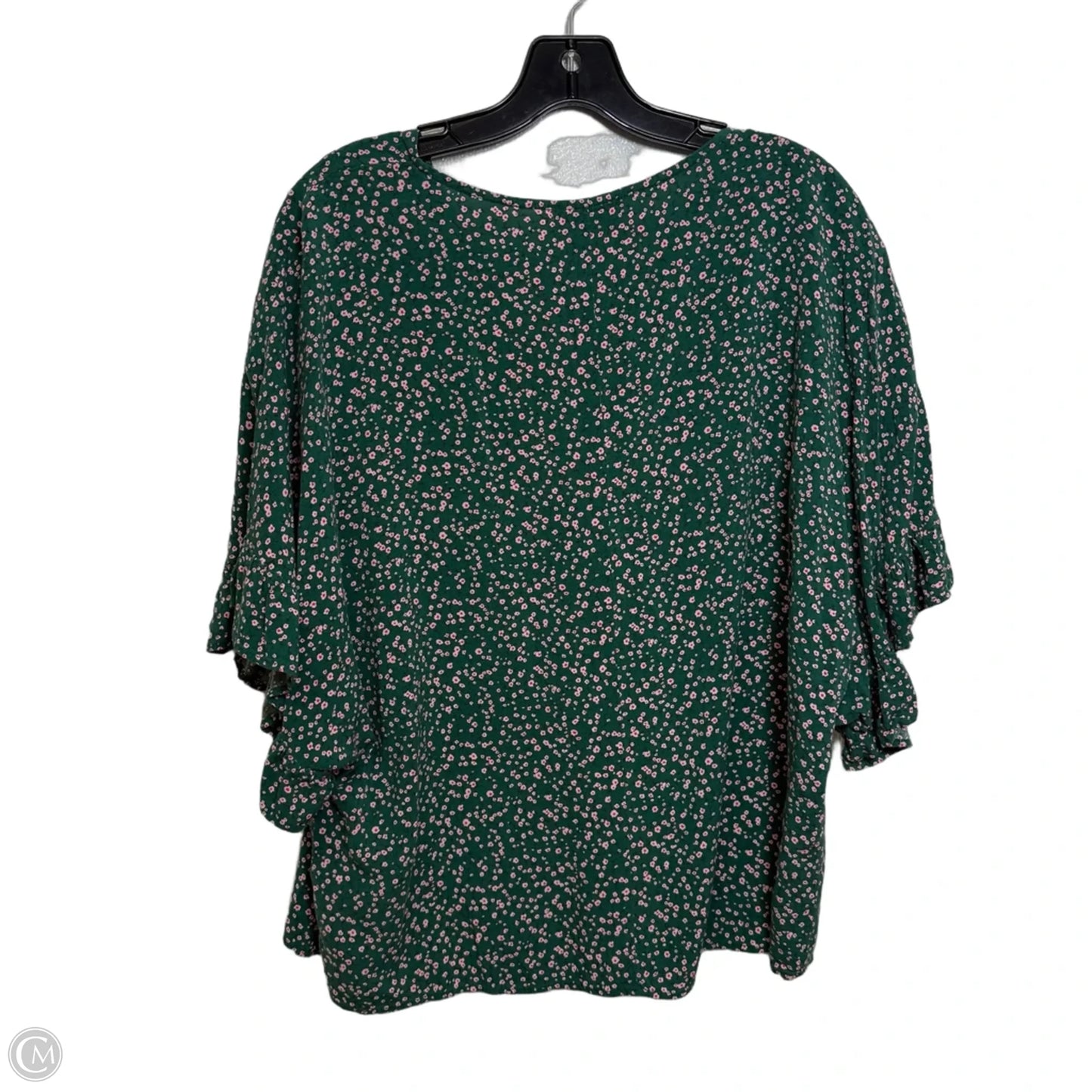 Top Short Sleeve By Andree By Unit In Green, Size: M