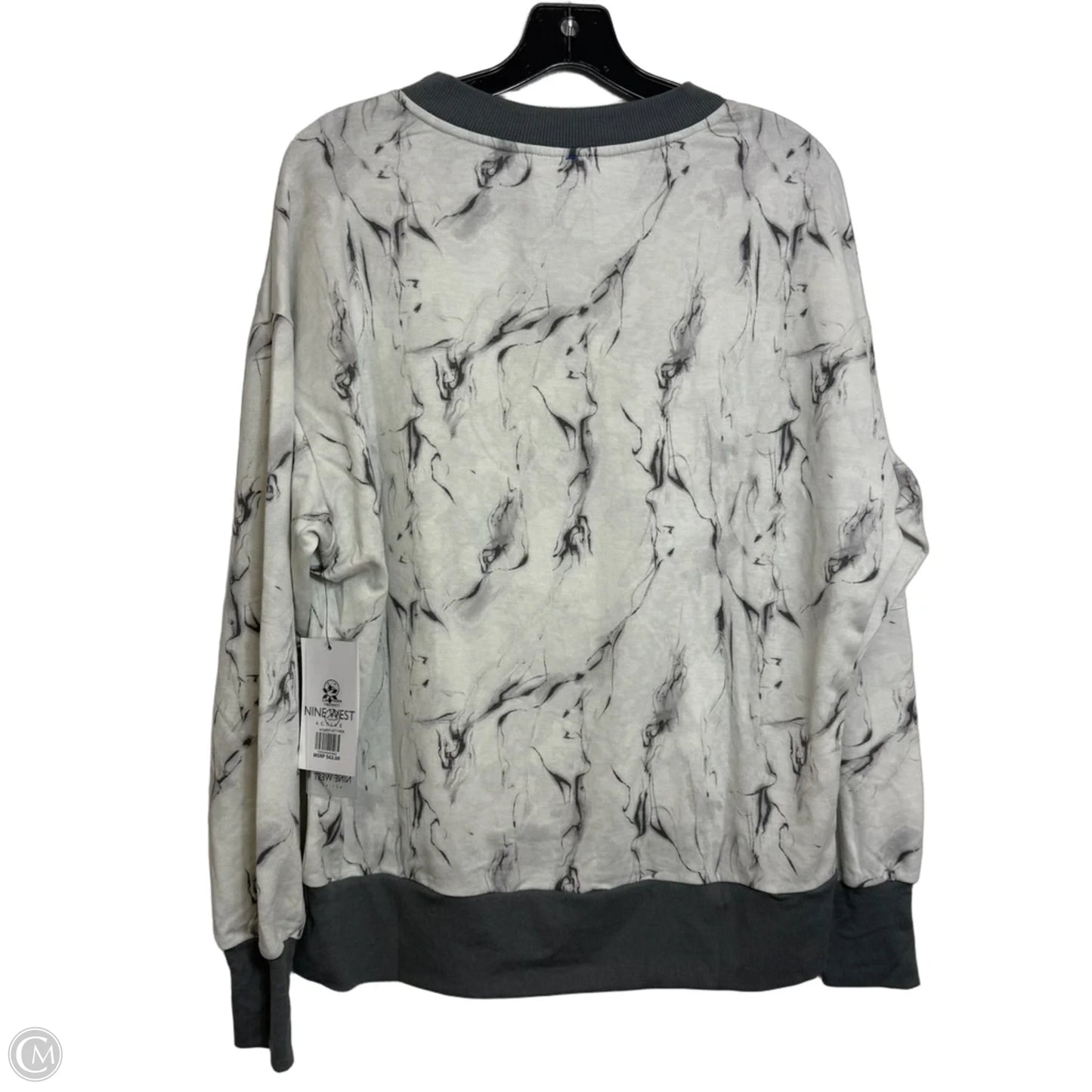 Sweatshirt Crewneck By Nine West In White, Size: L