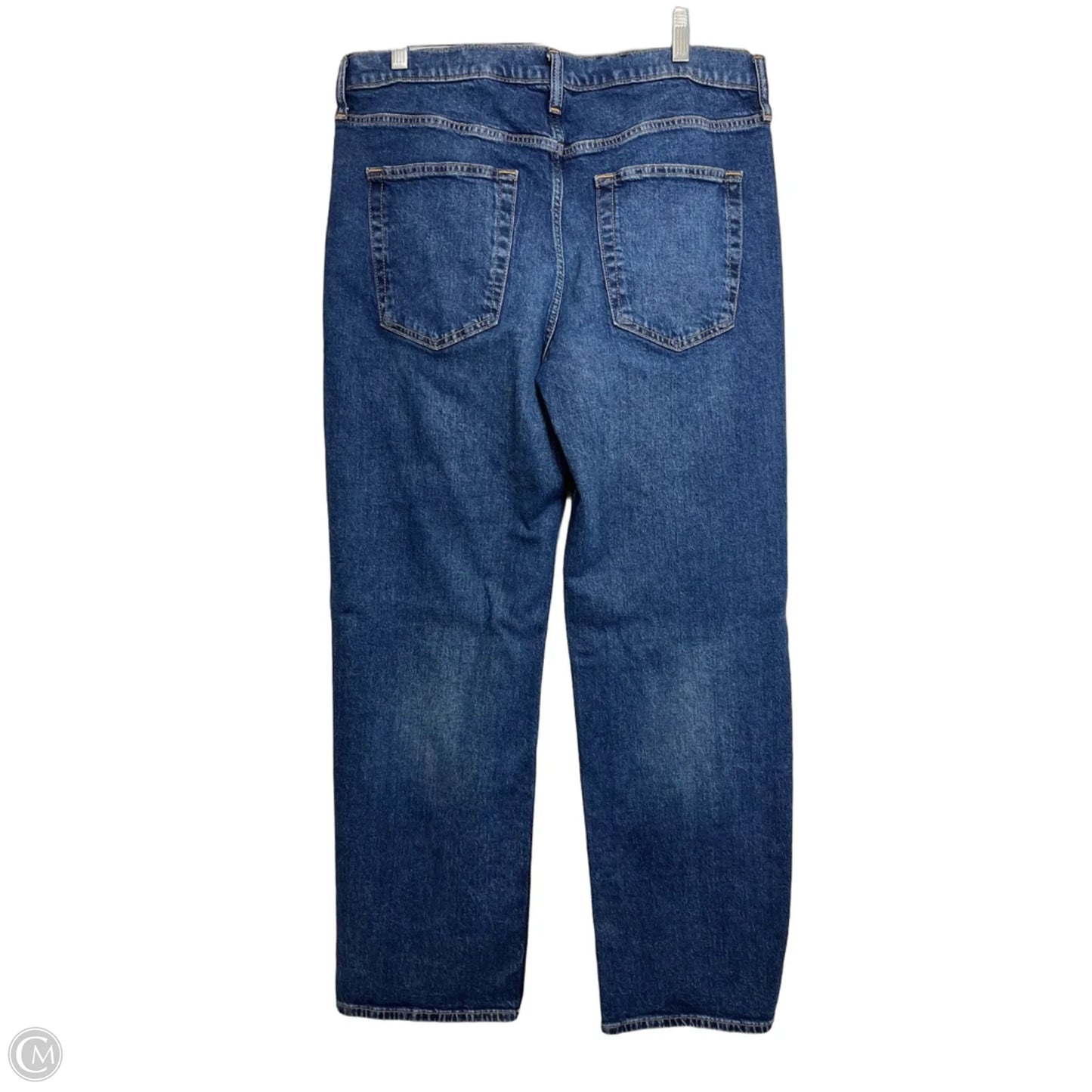 Jeans Straight By Gap In Blue Denim, Size: 12