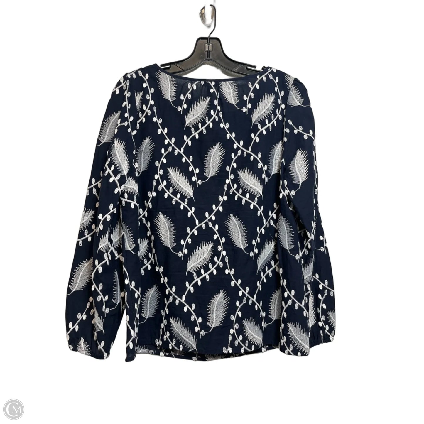 Top Long Sleeve By Talbots In Navy, Size: Lp