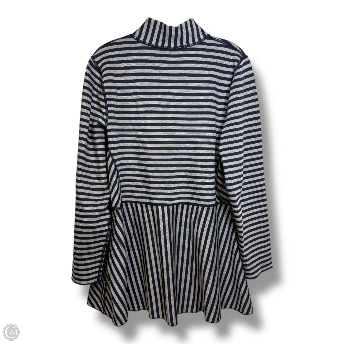 Jacket Shirt By Soft Surroundings In Striped Pattern, Size: L