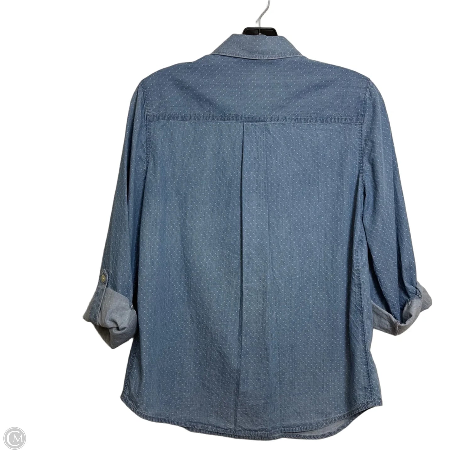 Top Long Sleeve By Chicos In Blue, Size: L