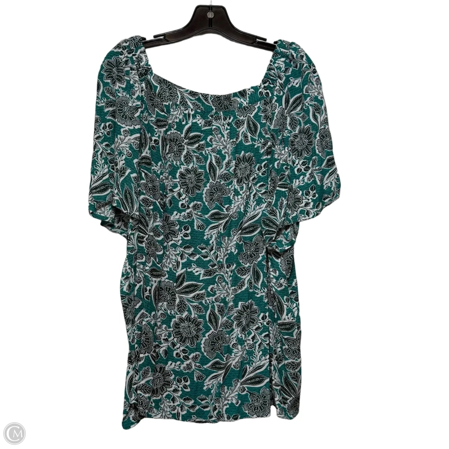 Top Short Sleeve By Loft In Blue, Size: Xl
