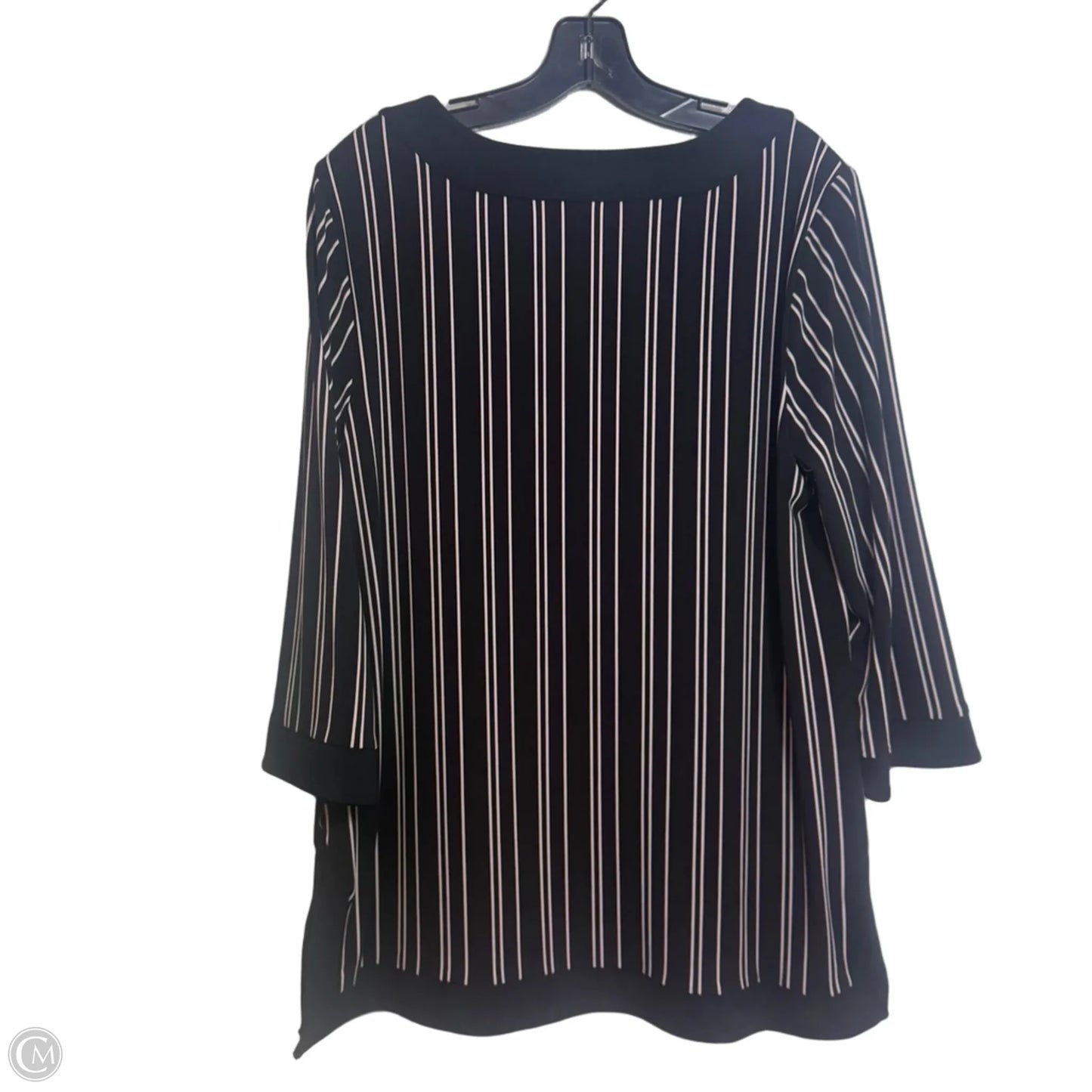 Top Long Sleeve By Chicos In Black, Size: 2x