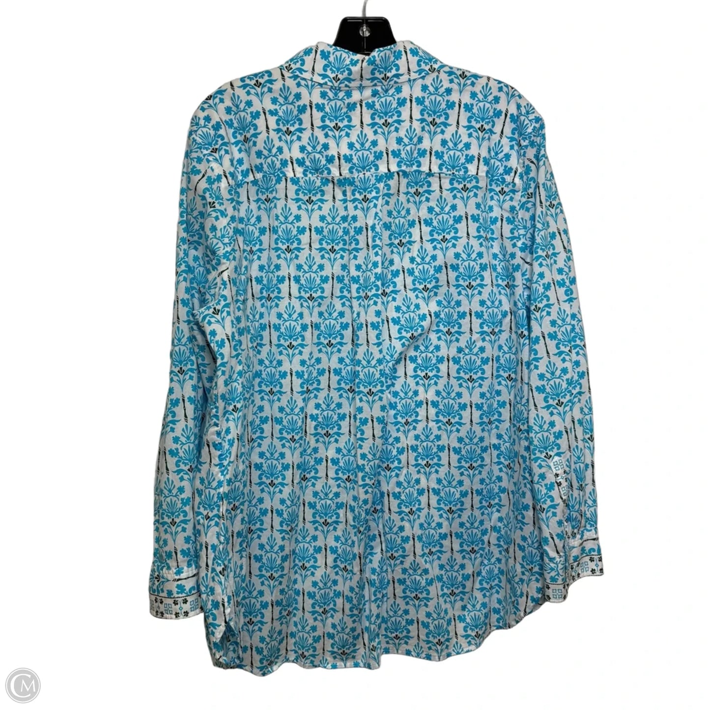 Top Long Sleeve By Talbots In Floral Print, Size: Xl