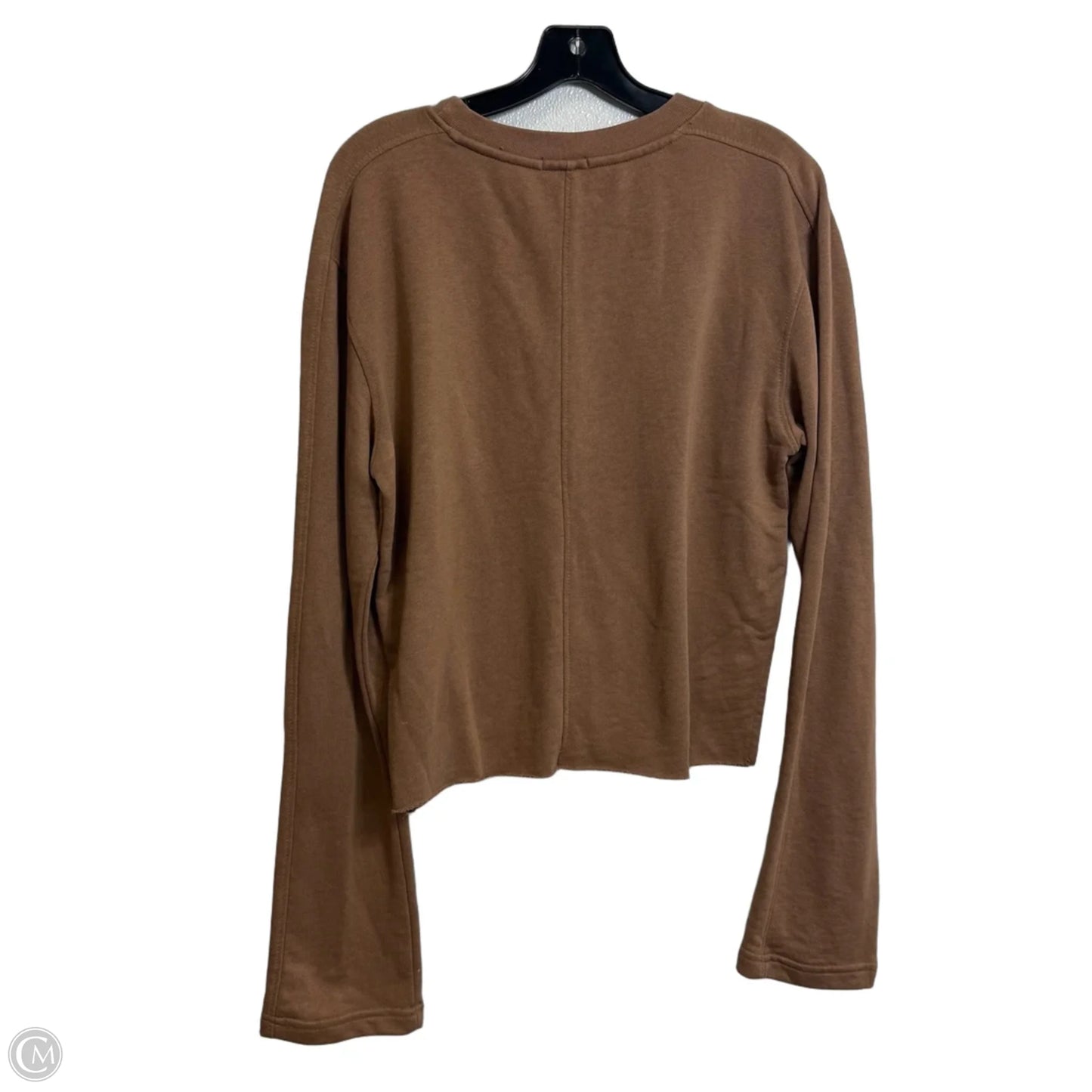 Top Long Sleeve By Pretty Little Thing In Brown, Size: L