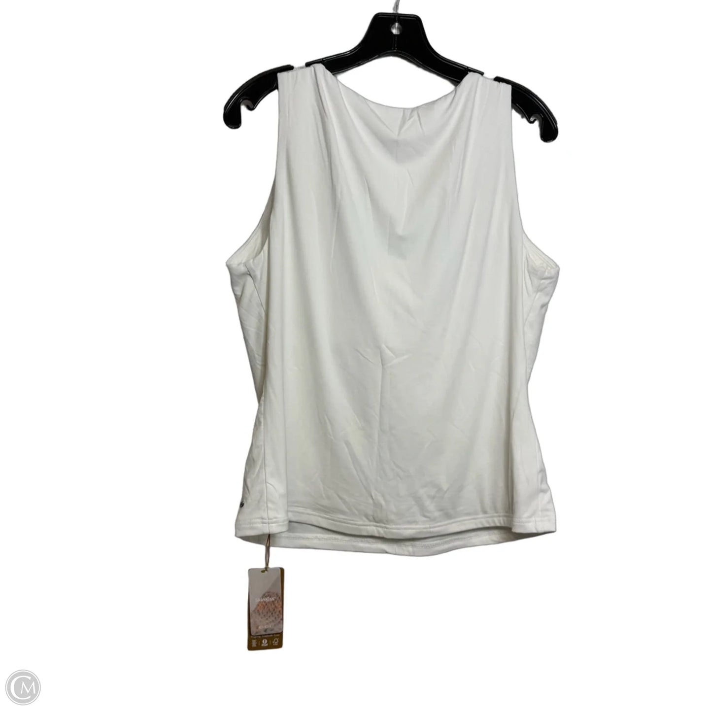 Athletic Tank Top By Clothes Mentor In White, Size: 2x