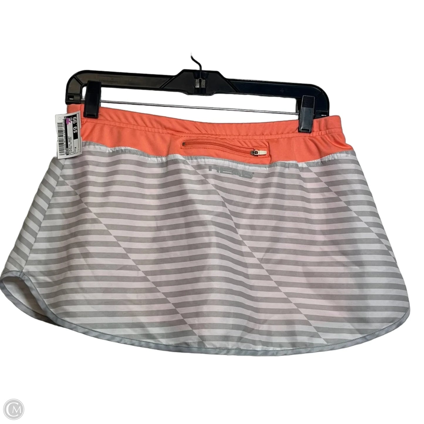 Athletic Skort By Head In Striped Pattern, Size: M