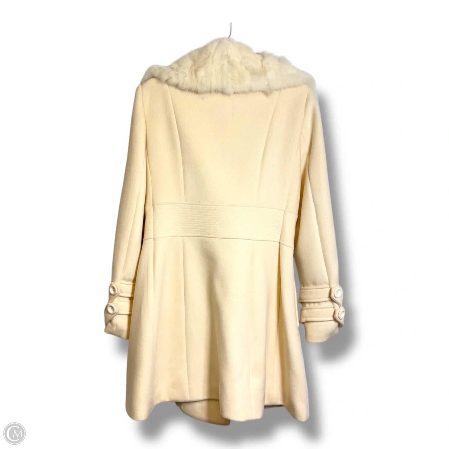 Coat Faux Fur & Sherpa By Bebe In White, Size: M