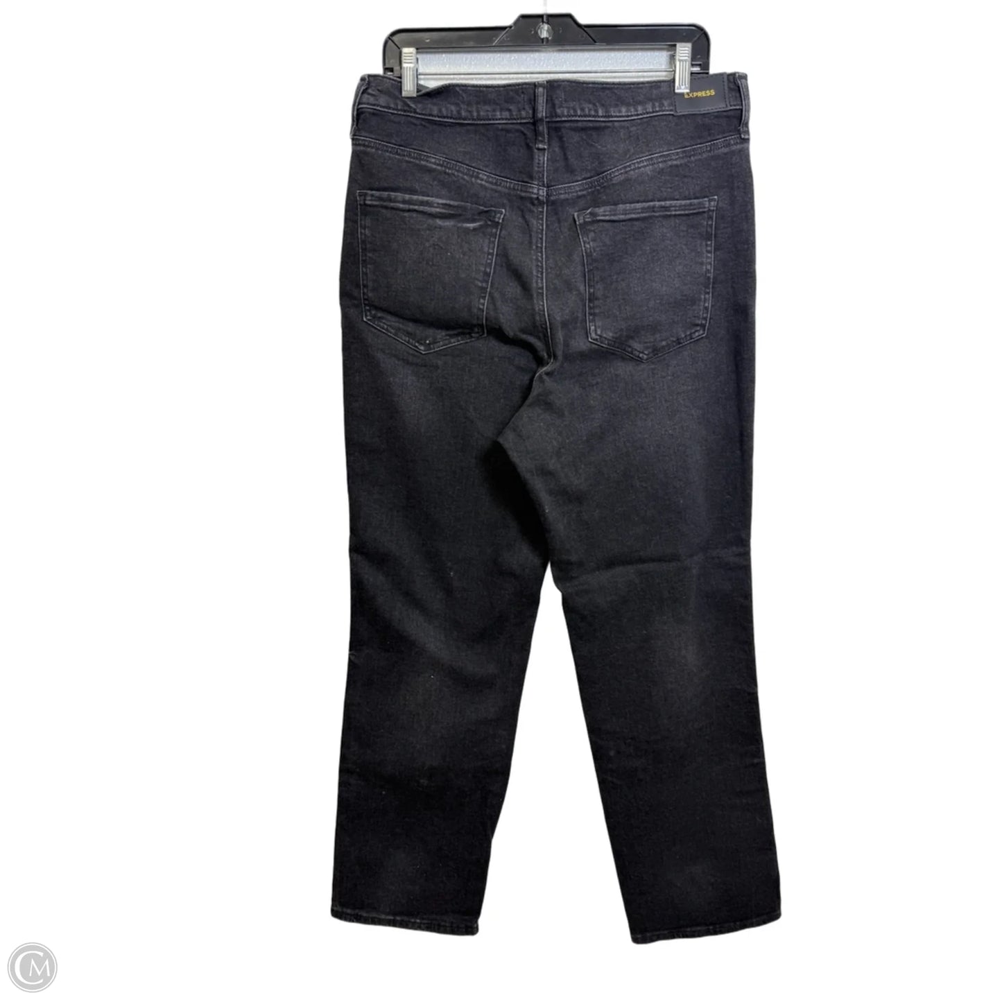 Jeans Straight By Express In Black, Size: 14
