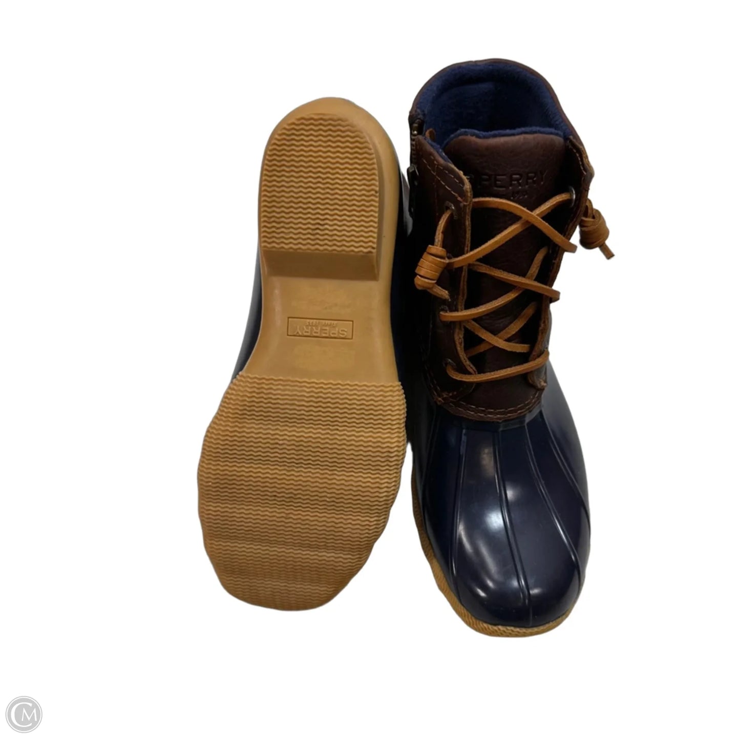 Boots Ankle Flats By Sperry In Navy, Size: 7