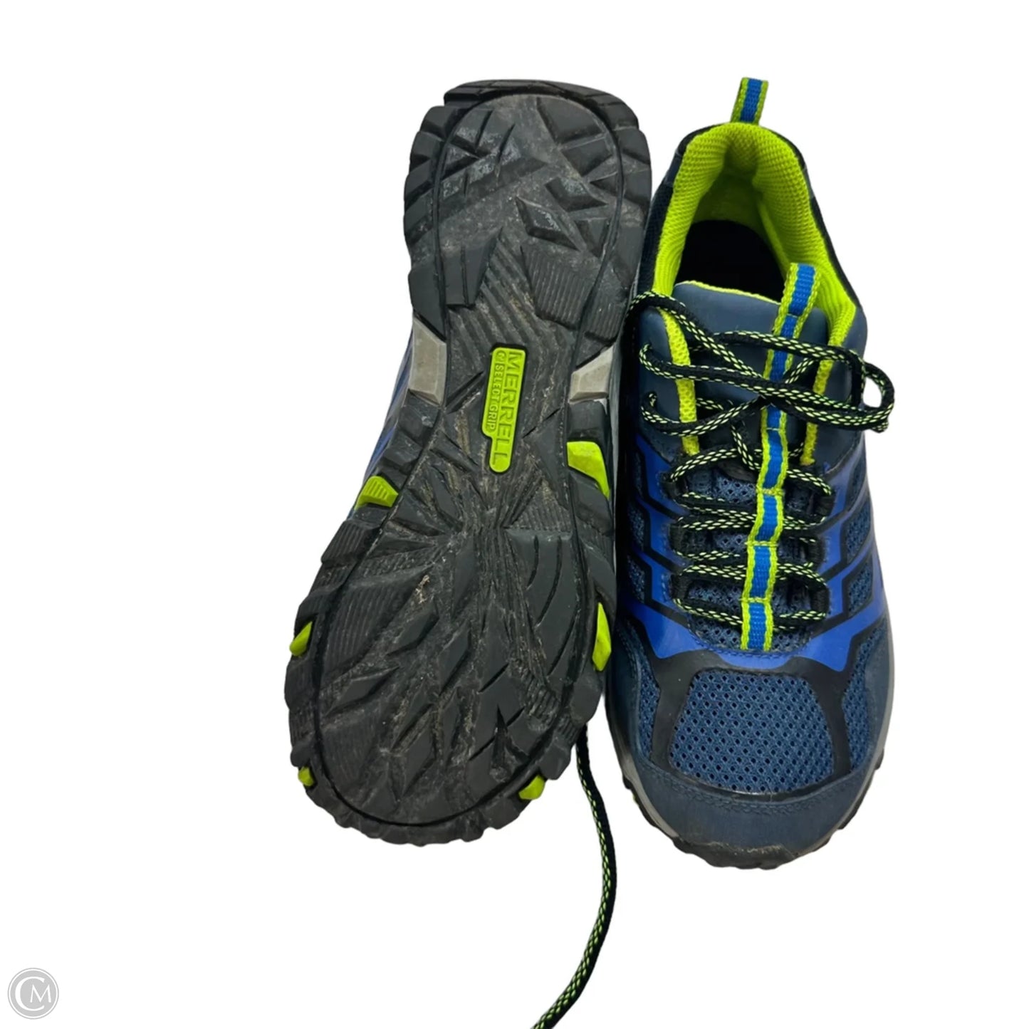 Shoes Flats By Merrell In Blue & Green, Size: 7