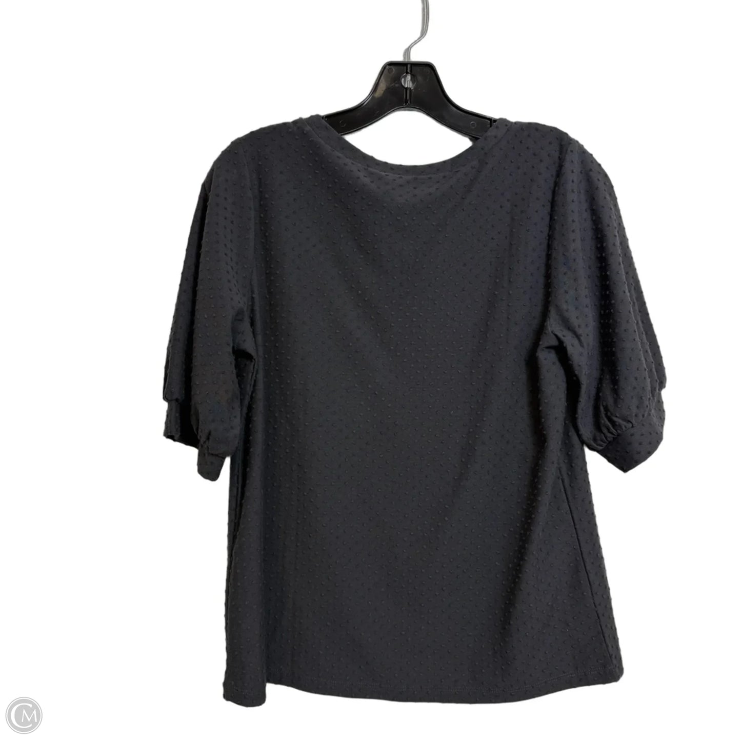 Top Short Sleeve By Loft In Grey, Size: S