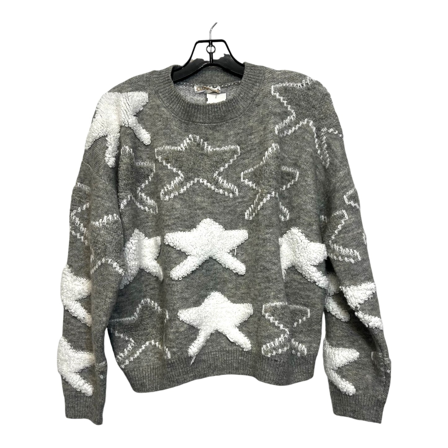 Sweater By Clothes Mentor In Grey, Size: L