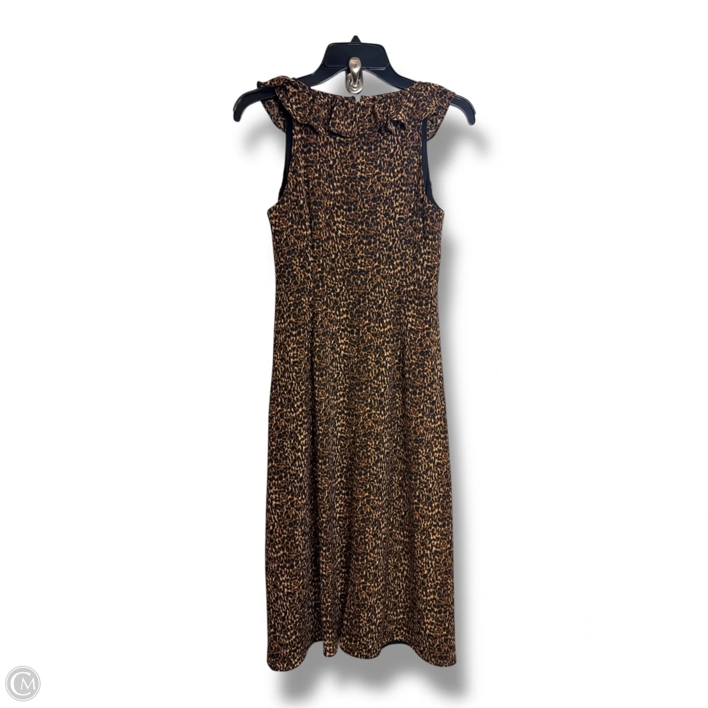 Dress Casual Midi By Talbots In Animal Print, Size: 2p