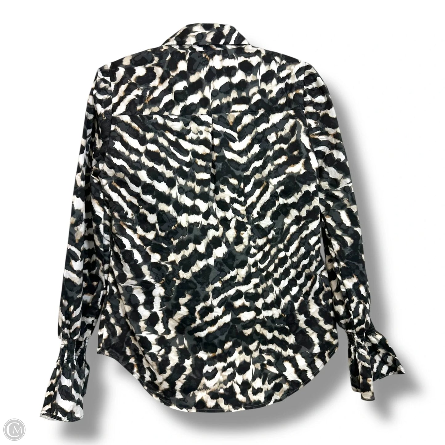 Top Long Sleeve By White House Black Market In Black & White, Size: Xs