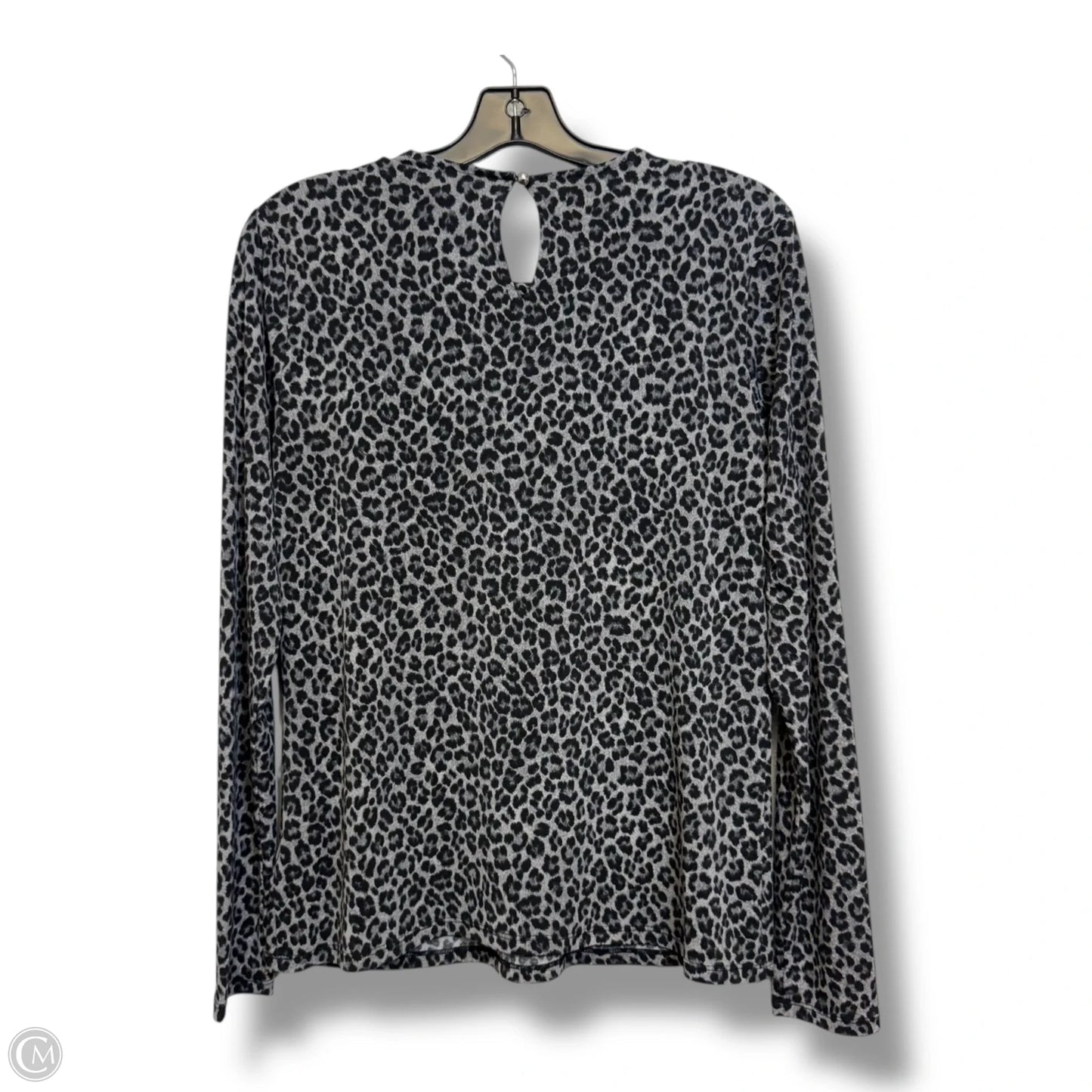 Top Long Sleeve By Michael By Michael Kors In Animal Print, Size: M