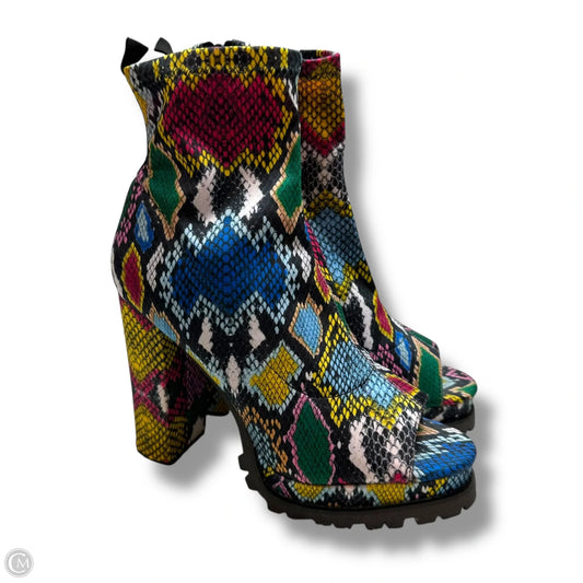 Boots Ankle Heels By Liliana In Multi-colored, Size: 8.5