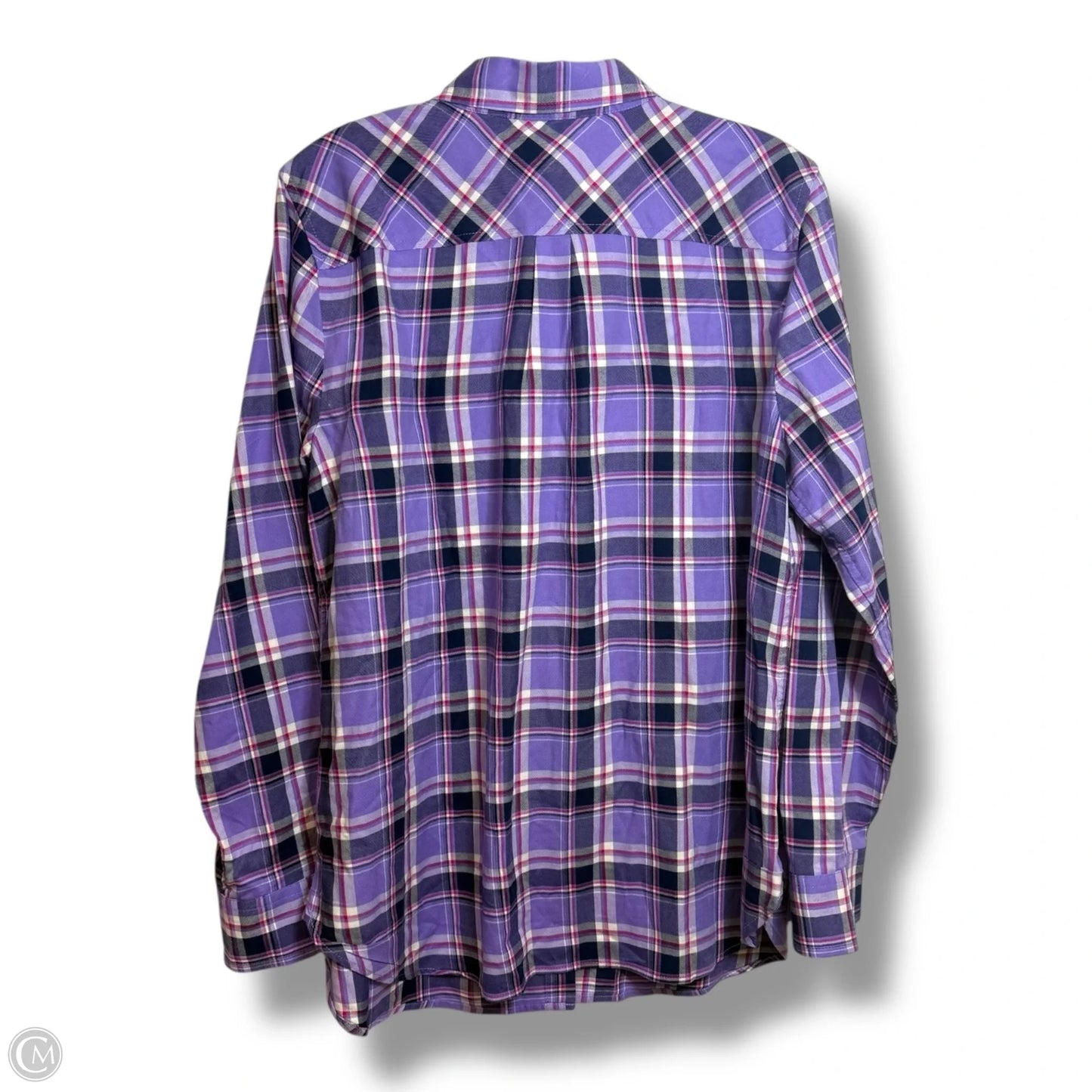 Top Long Sleeve By Talbots In Purple, Size: L