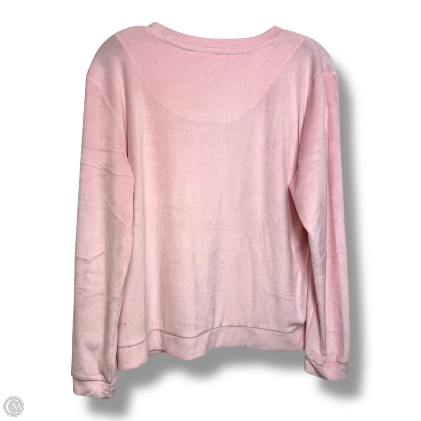 Top Long Sleeve By Juicy Couture In Pink, Size: L