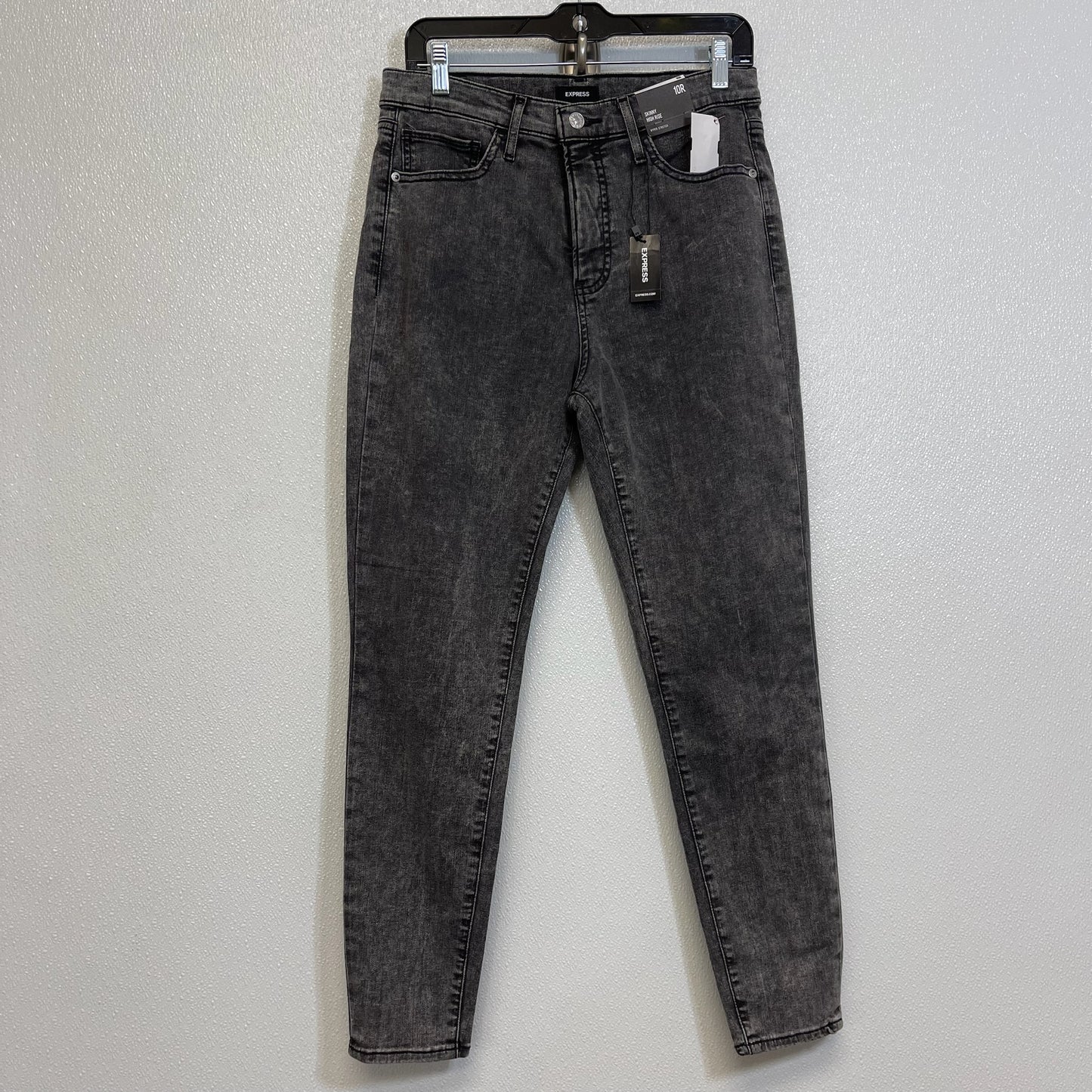 Jeans Skinny high rise super stretch By Express O In Charcoal, Size: 10