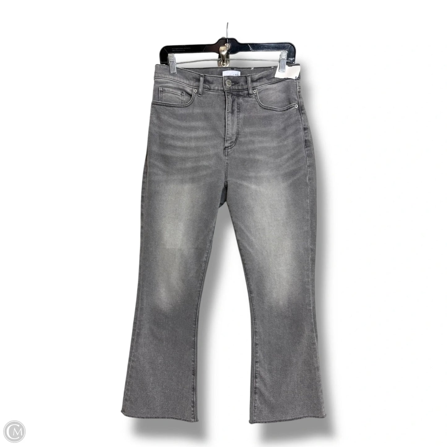 Jeans Cropped By Loft In Grey, Size: 8