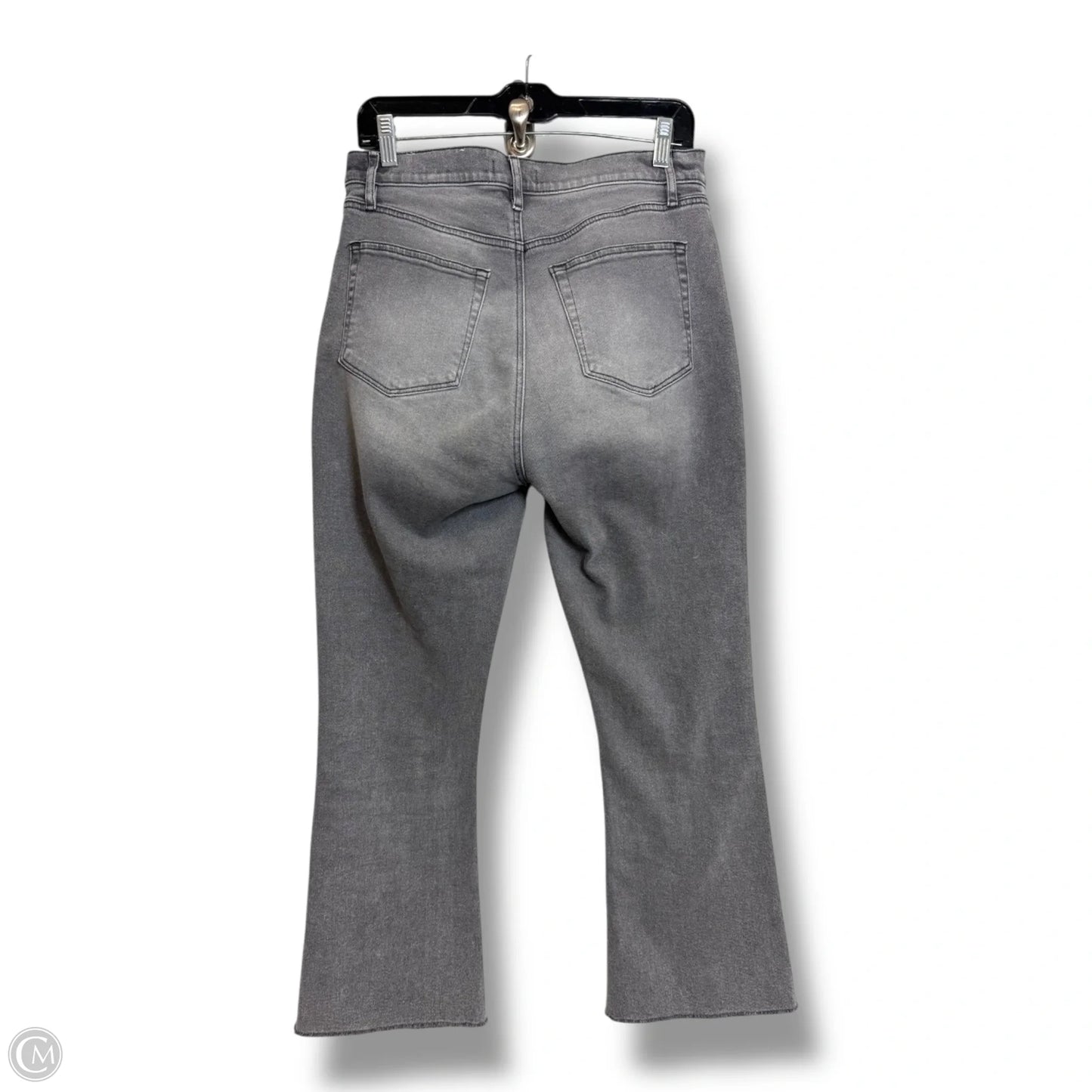 Jeans Cropped By Loft In Grey, Size: 8