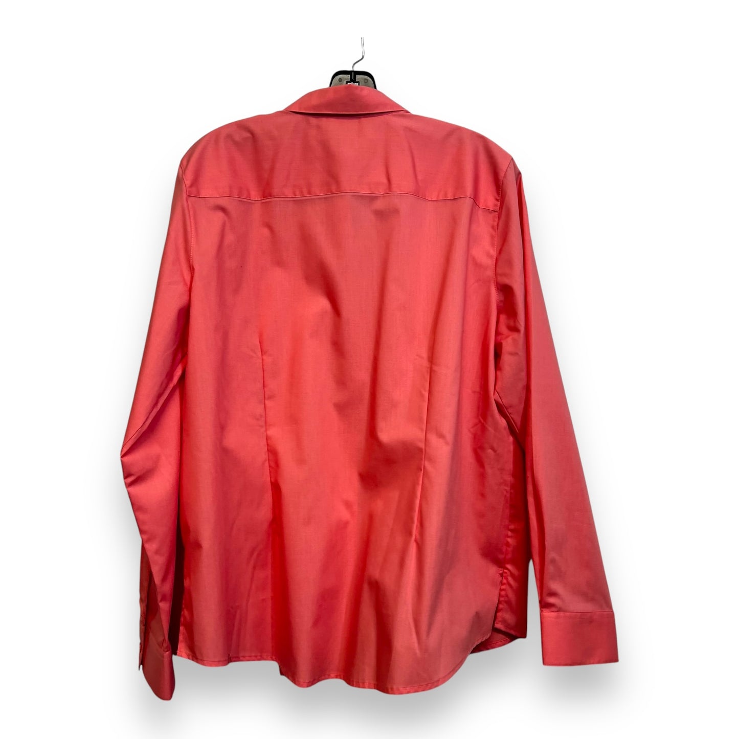 Top Long Sleeve By Foxcroft In Coral, Size: Xl