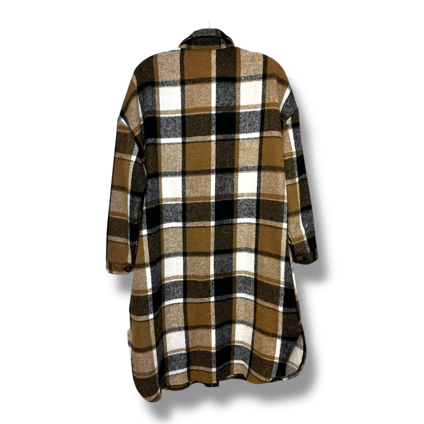 Jacket Shirt By Cmf In Plaid Pattern, Size: M