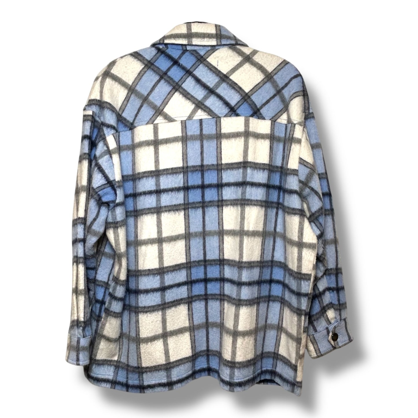 Jacket Shirt By Zara In Plaid Pattern, Size: Xs