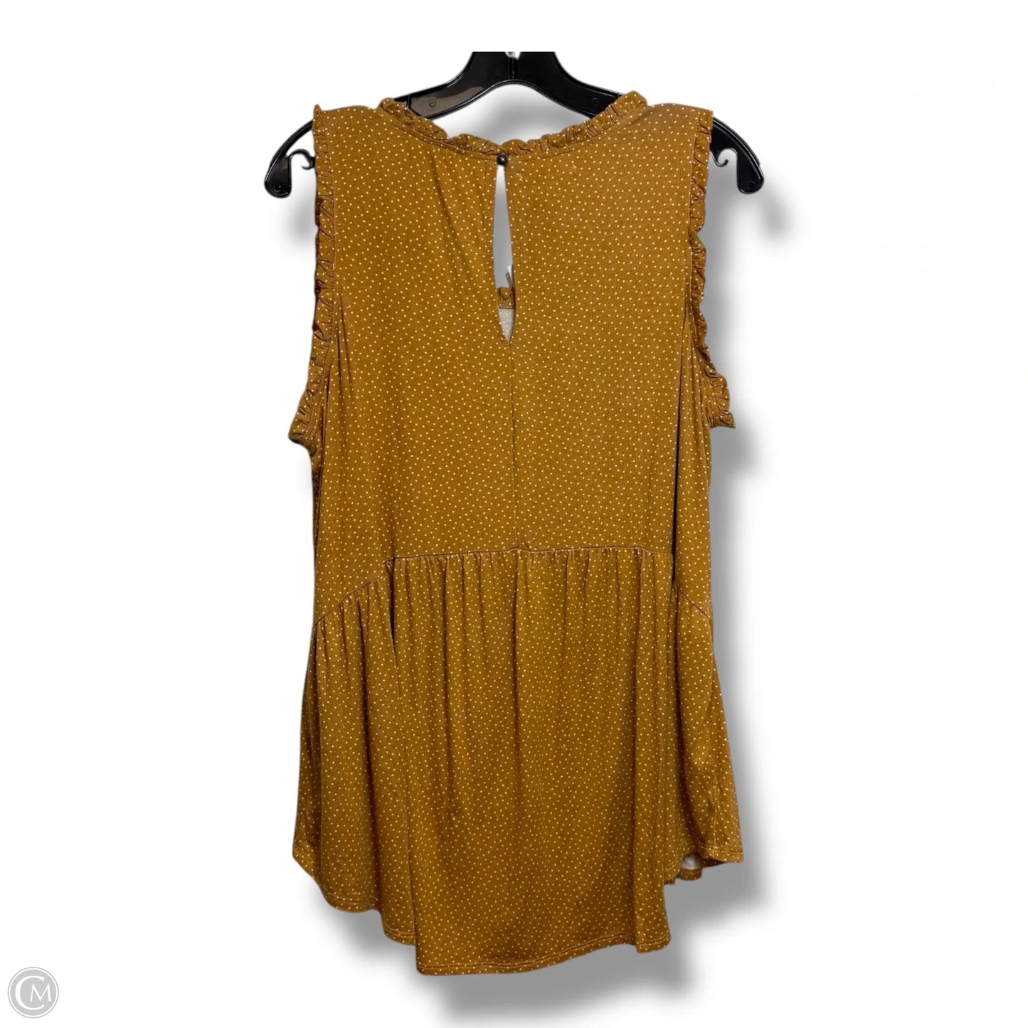Top Sleeveless By Maurices In Gold, Size: Xl
