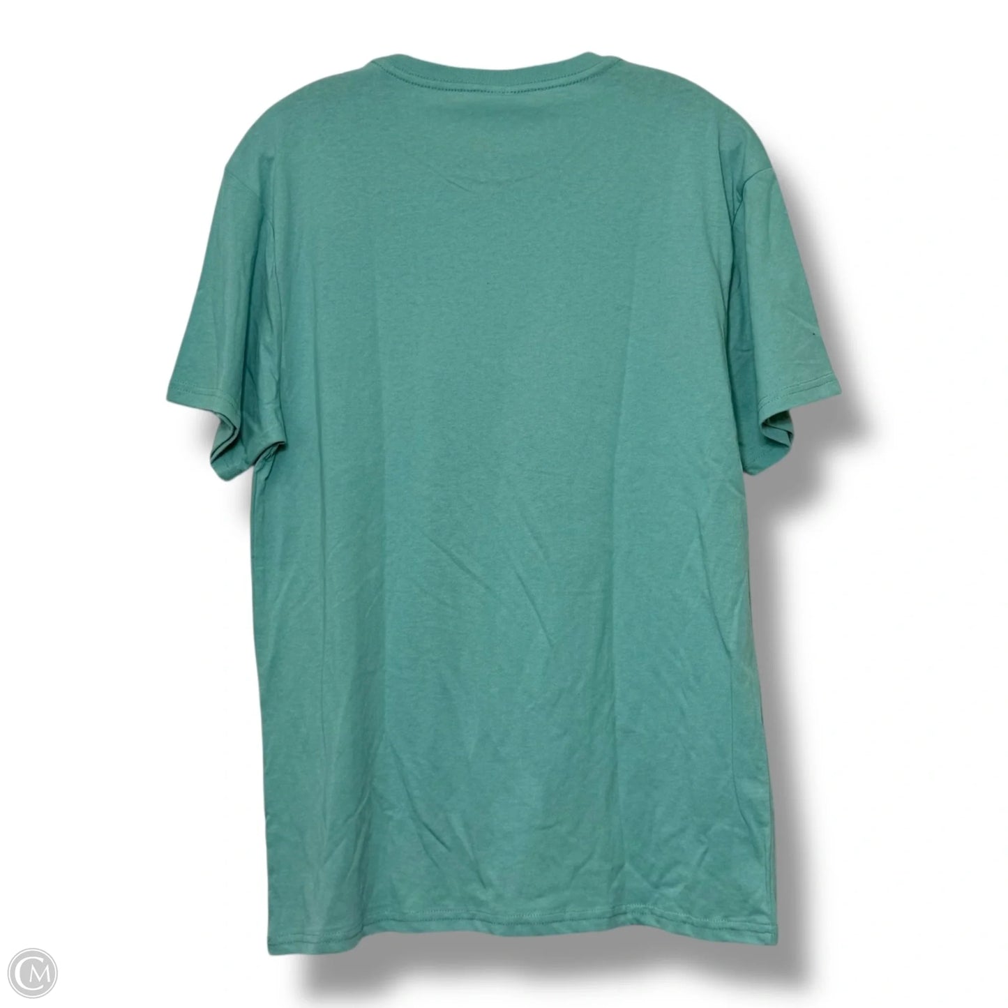 Holiday Frosty Top Short Sleeve Basic By Clothes Mentor In Green, Size: L