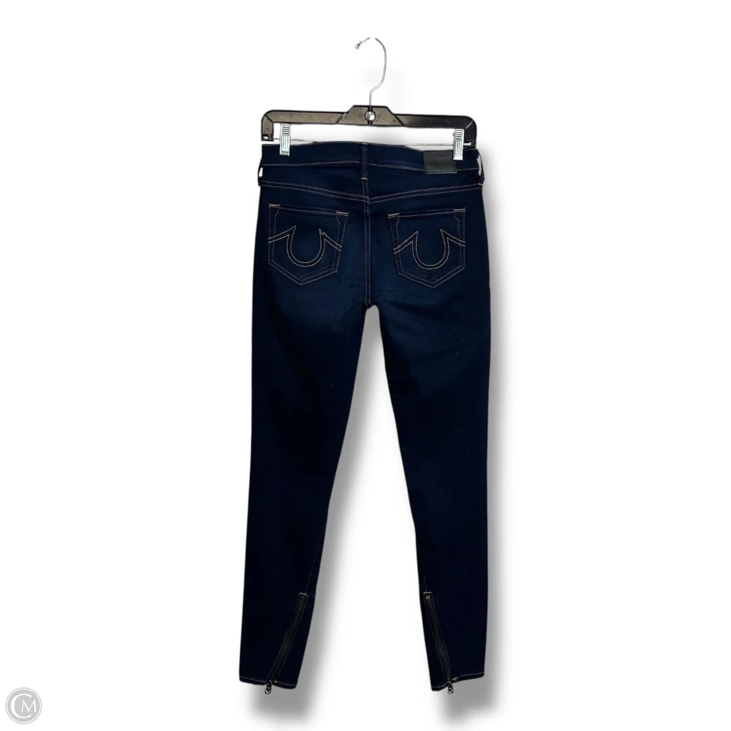 Jeans mid rise Skinny By True Religion In Blue Denim, Size: 6