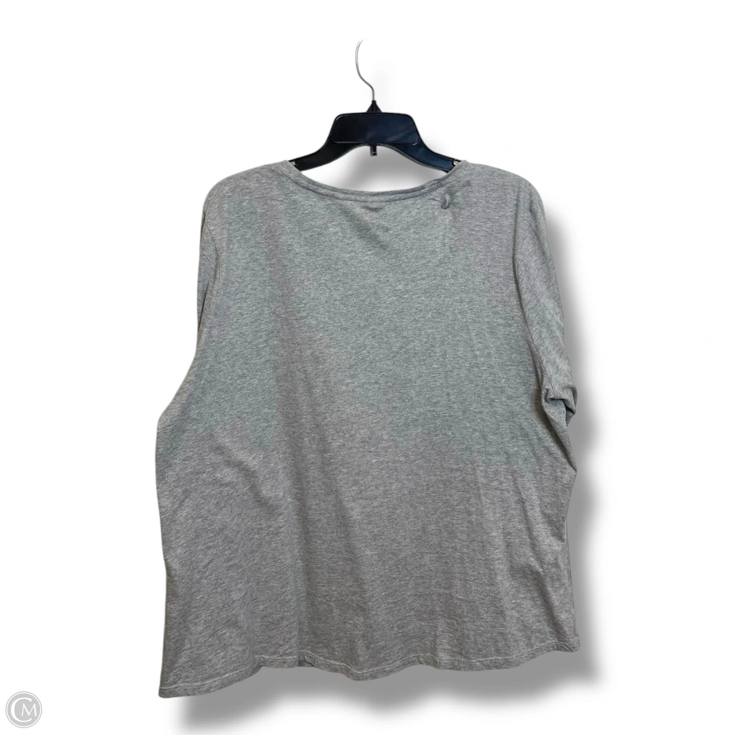 Top Long Sleeve Basic By Chicos In Grey, Size: Xl