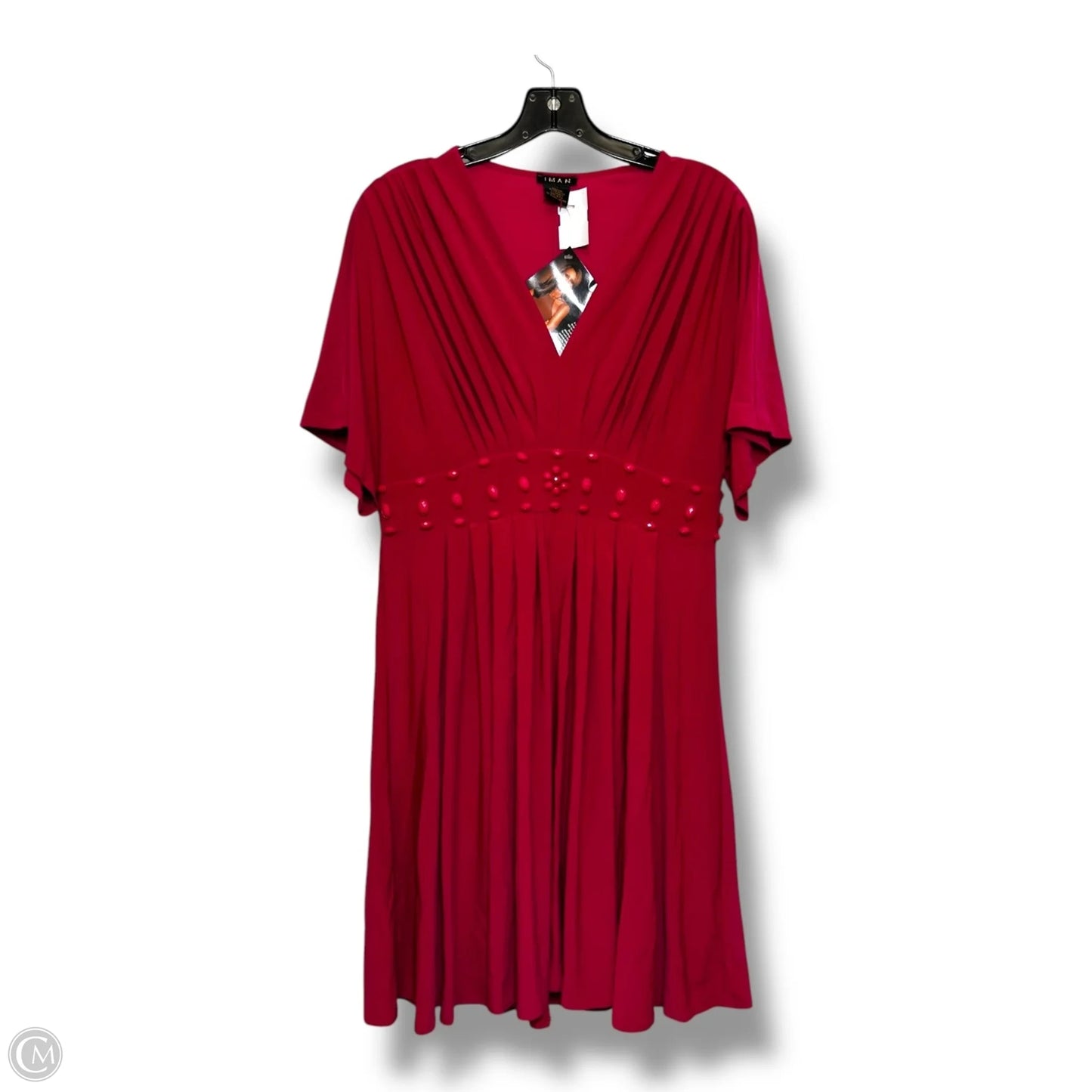 Dress Casual Short By Iman Hsn In Pink, Size: L