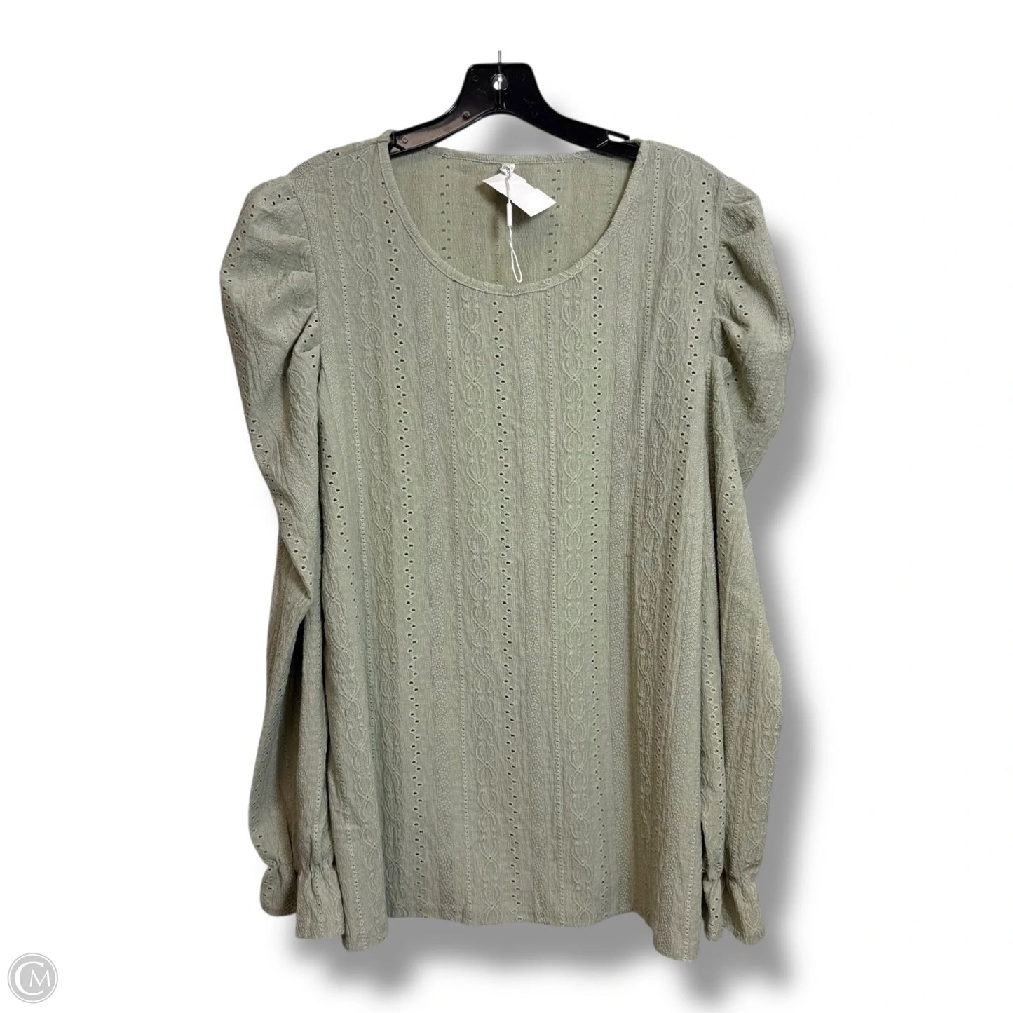 Top Long Sleeve By Clothes Mentor In Green, Size: Xl