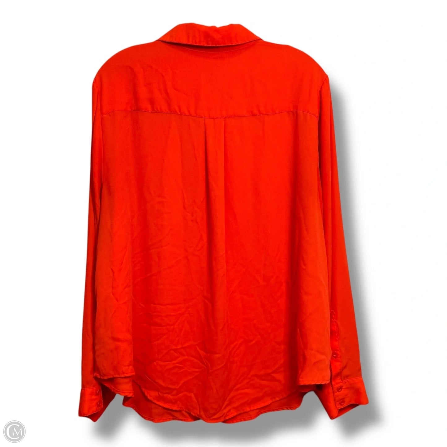 Blouse Long Sleeve By Torrid In Orange, Size: 1x