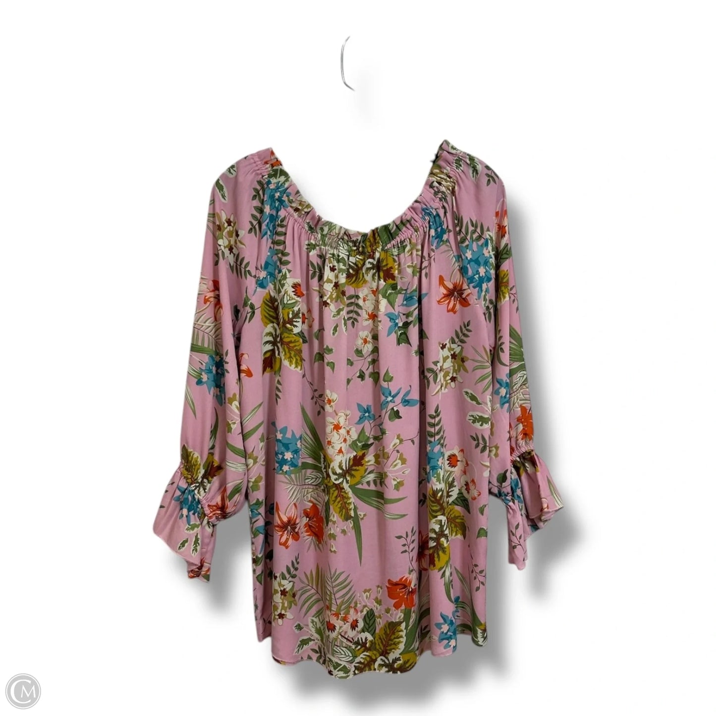 Top Long Sleeve By Violet And Claire In Mauve, Size: 1x