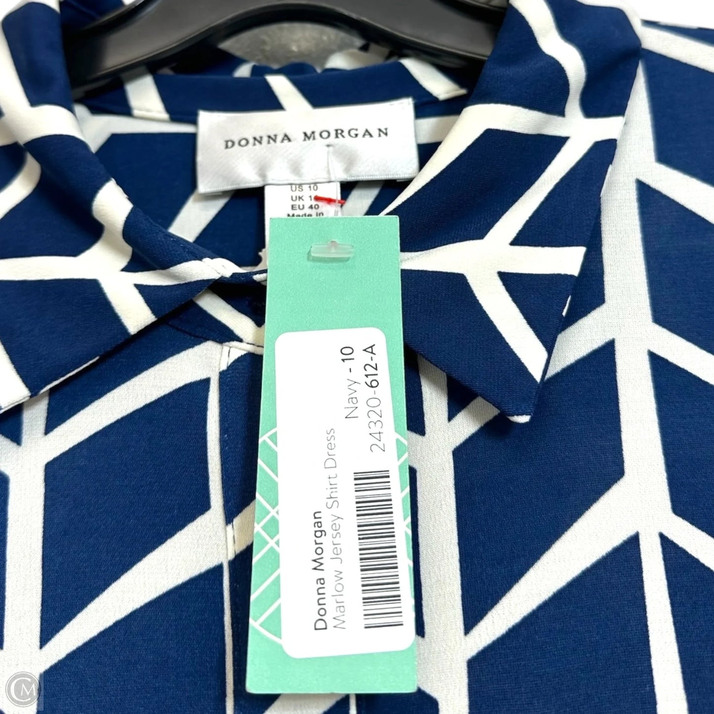 Dress Casual Short By Donna Morgan In Blue, Size: M