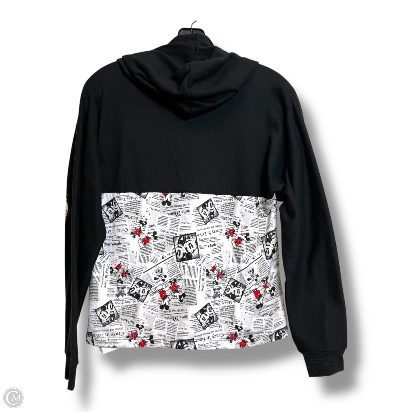 Hooded Top Long Sleeve By Disney In Multi-colored, Size: S
