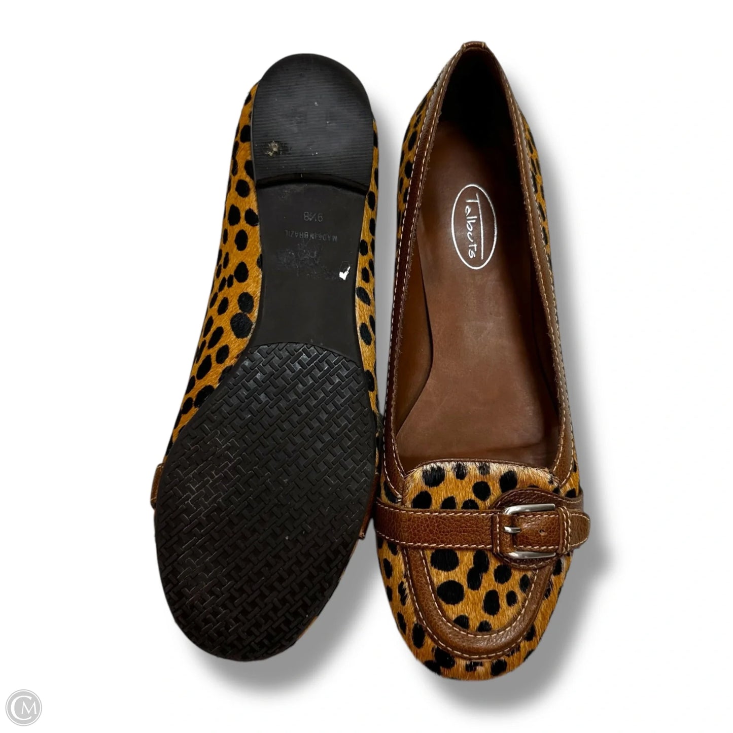 Shoes Flats By Talbots In Animal Print, Size: 9.5