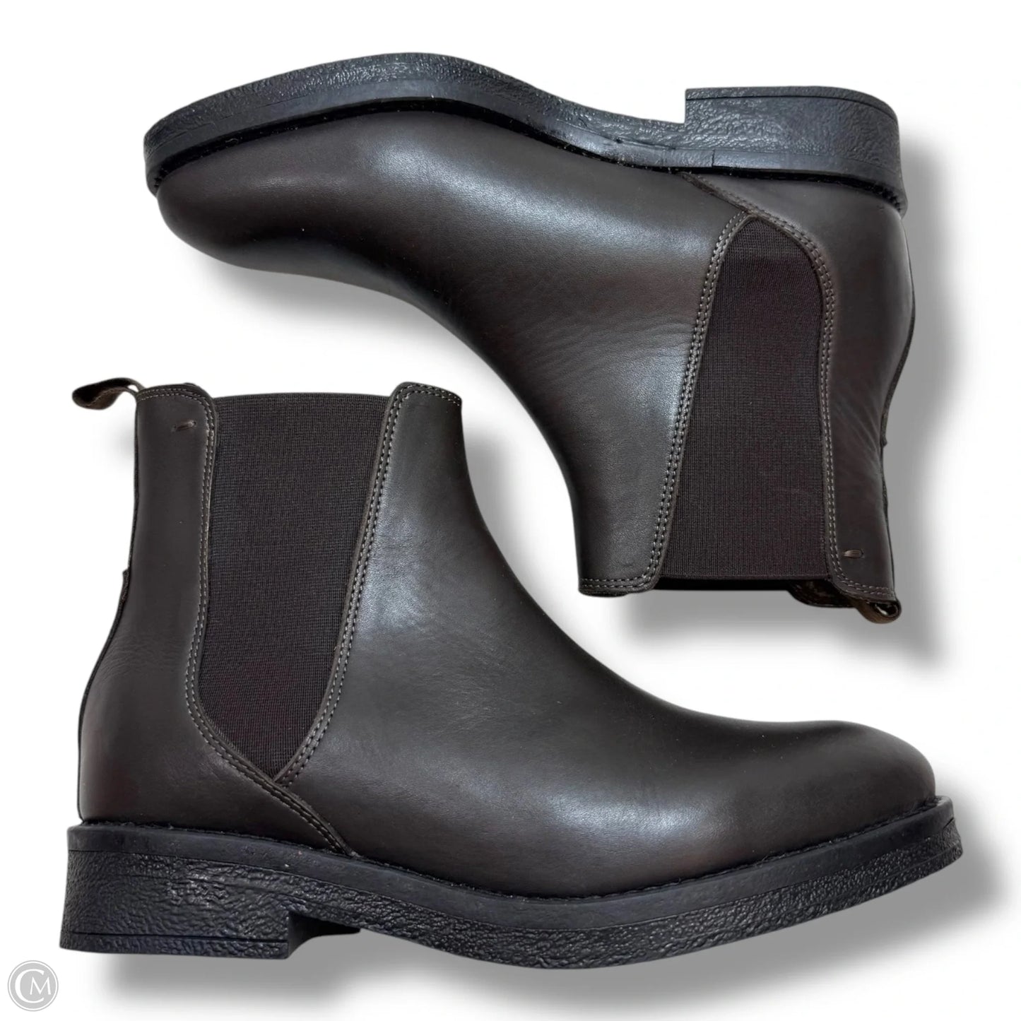 Boots Ankle Flats By Clothes Mentor In Brown