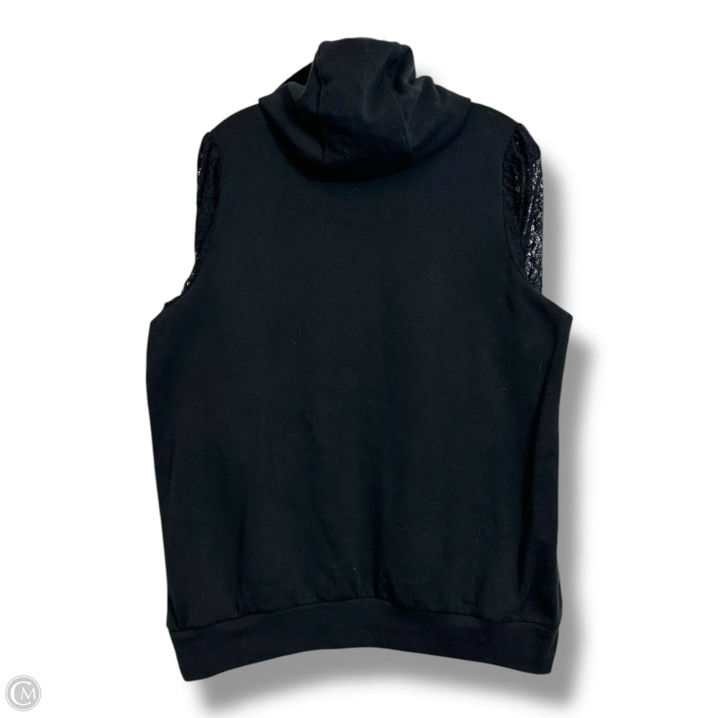 Hooded Top Long Sleeve By Torrid In Black, Size: M