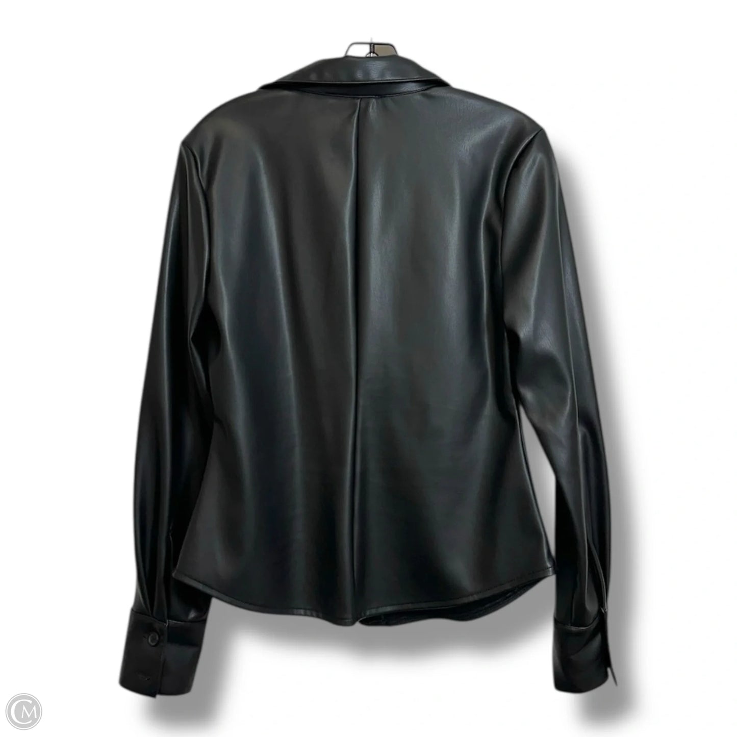 Blouse Long Sleeve By Clothes Mentor In Black, Size: S