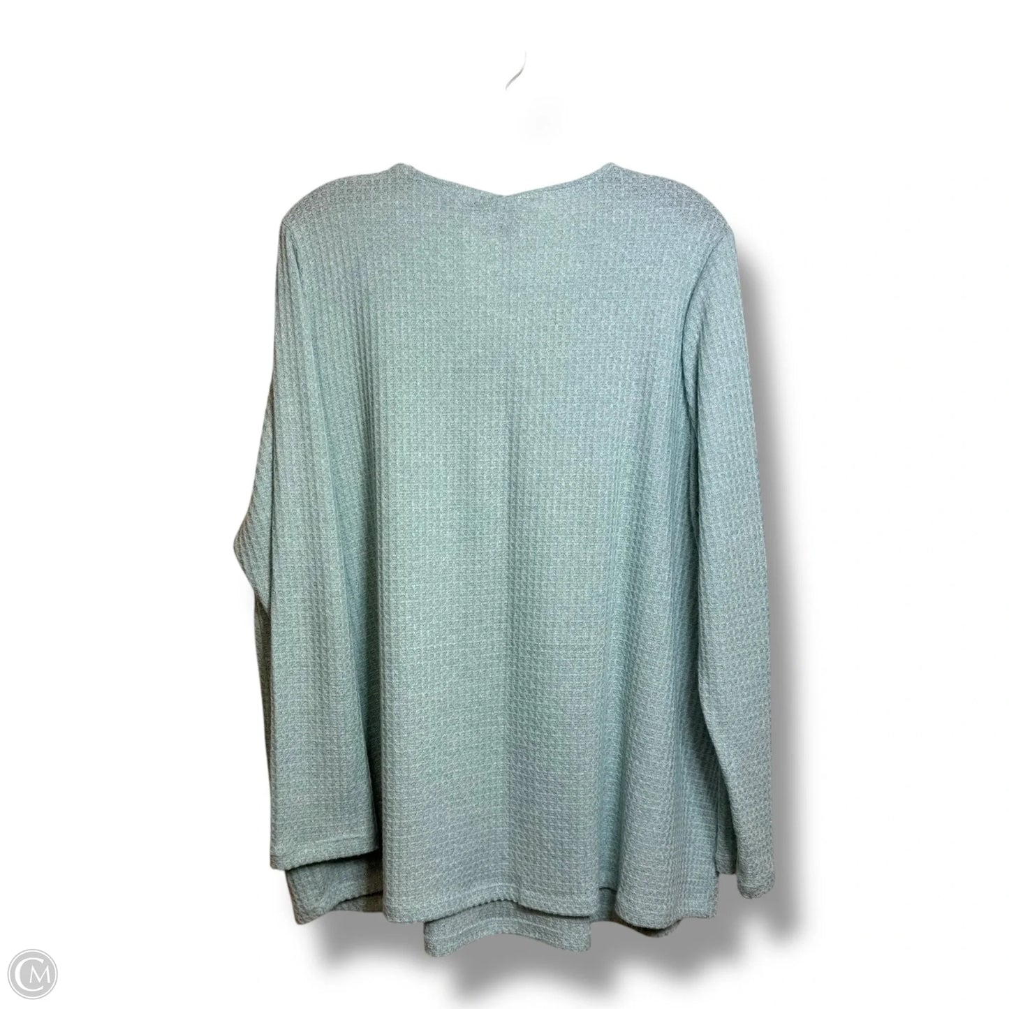 Top Long Sleeve Basic By Lane Bryant In Aqua, Size: 1x